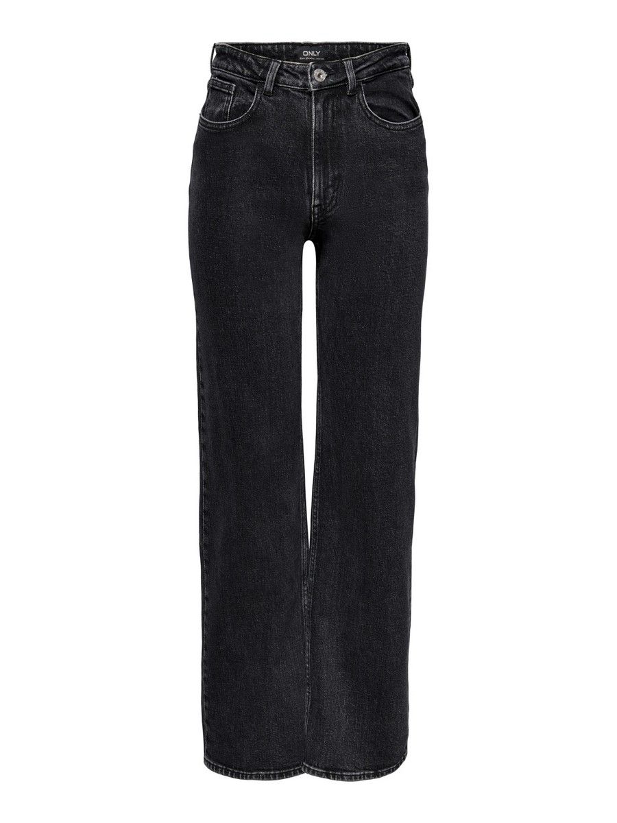 Only ONLJUICY HW WIDE LEG REA244 NOOS - Black Denim/NAS Black Denim/REA1099 2900129431120
