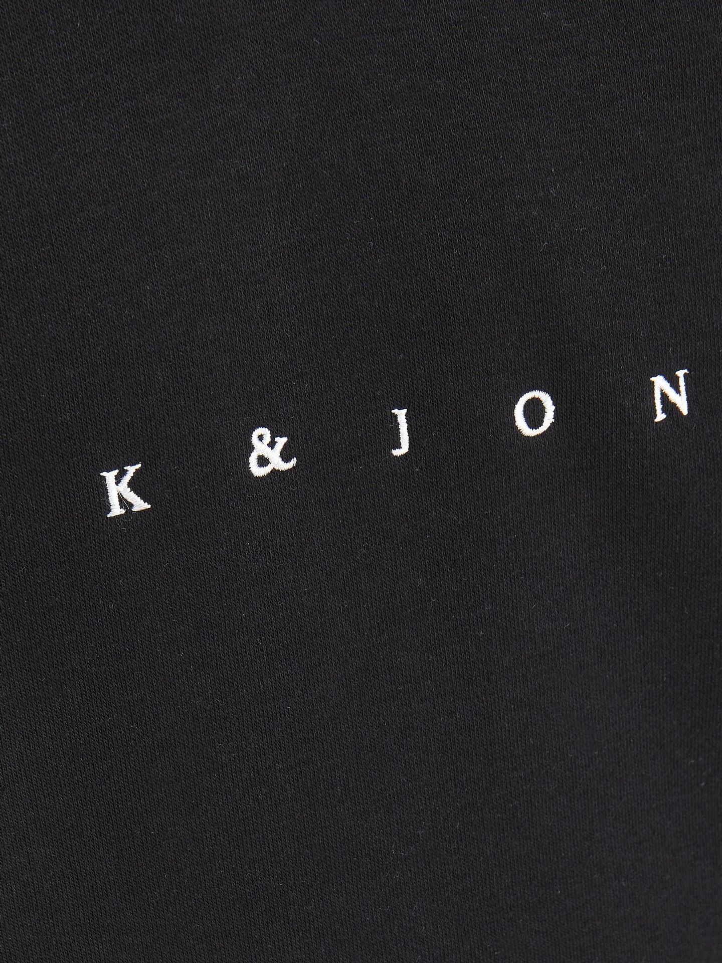 Jack & Jones JORCOPENHAGEN SWEAT HOOD NOOS JNR - Black/JJ EMB Black/Black & Black 2900130136014