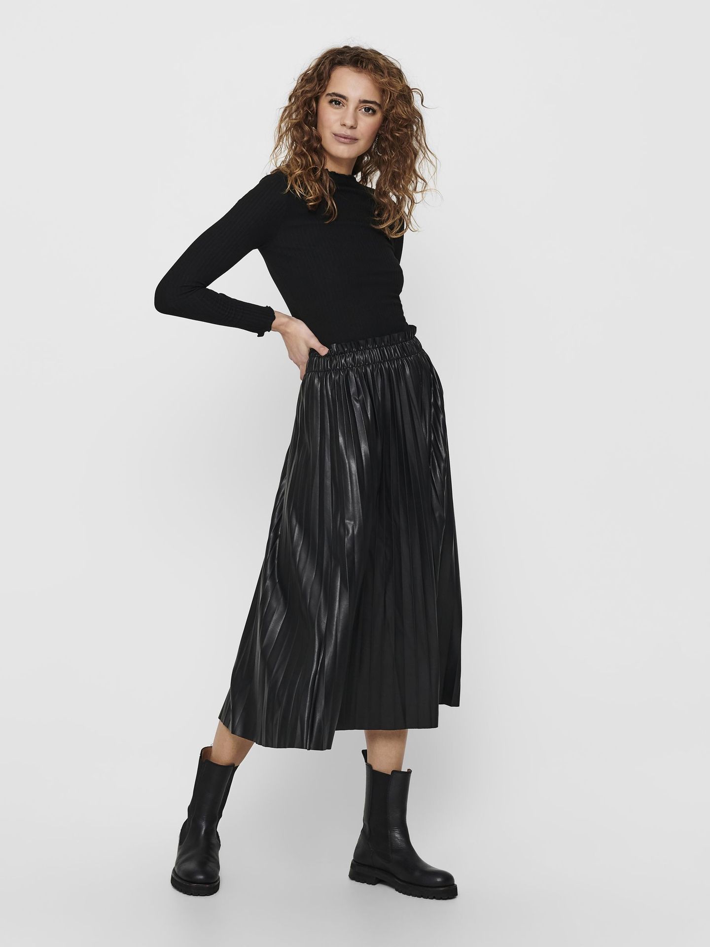 Only ONLEMMA L/S HIGH NECK TOP NOOS JRS - Black Black 2900130160019