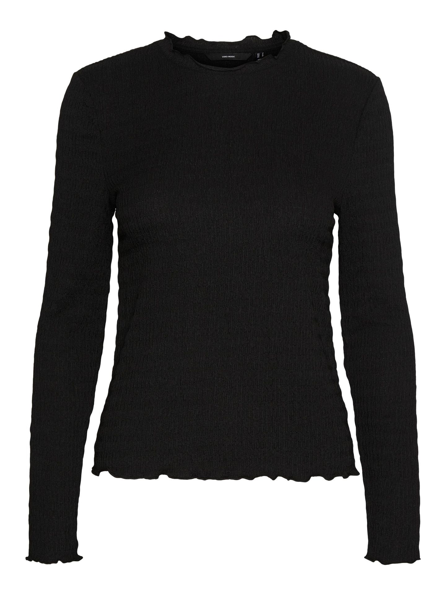 Vero Moda VMNYNNE LS TOP NOOS - Black Black 00098005-EKA26011400000025