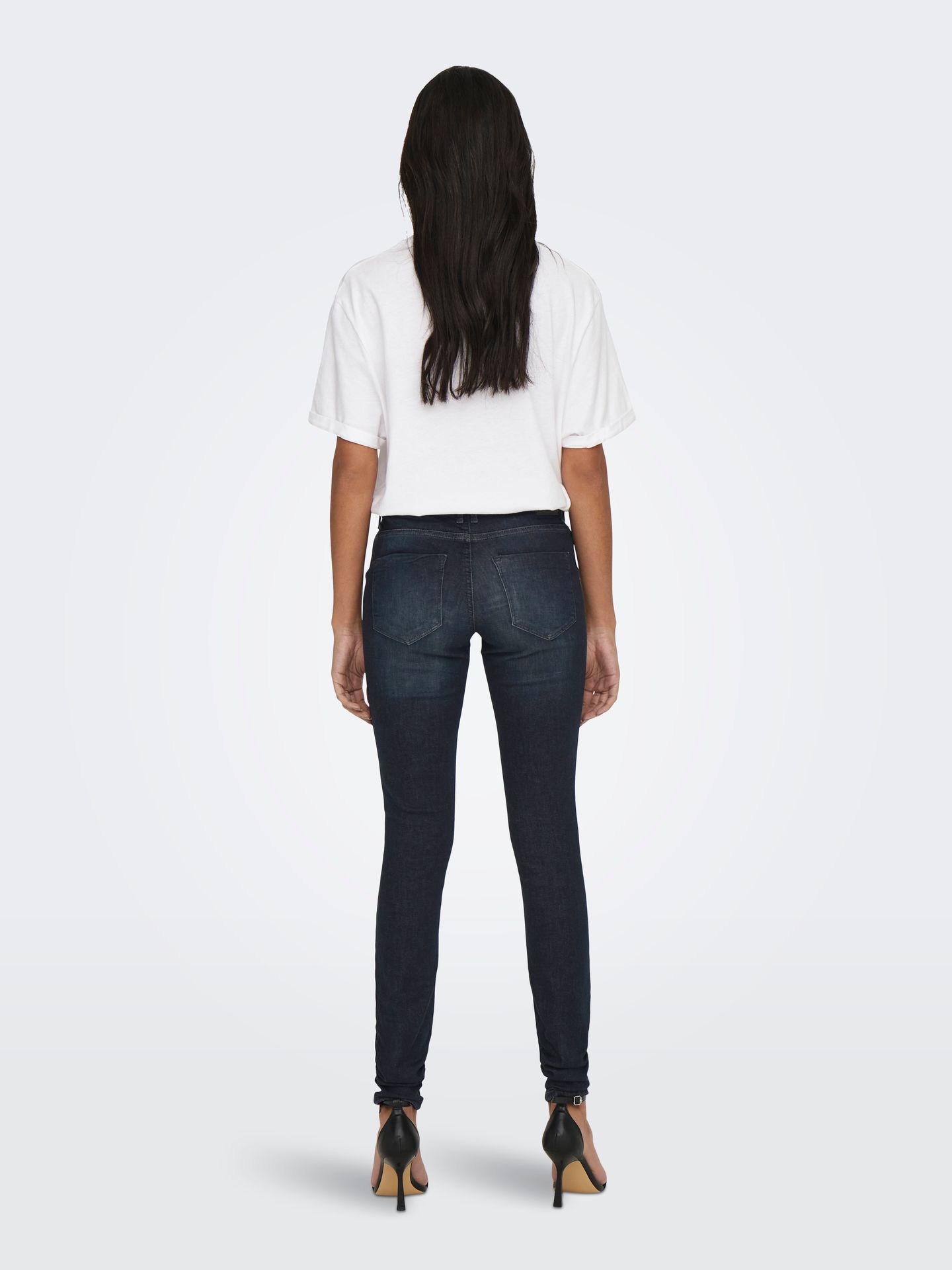 Only ONLSHAPE REG SKINNY REA095 NOOS - Black Denim Black Denim 2900131388108