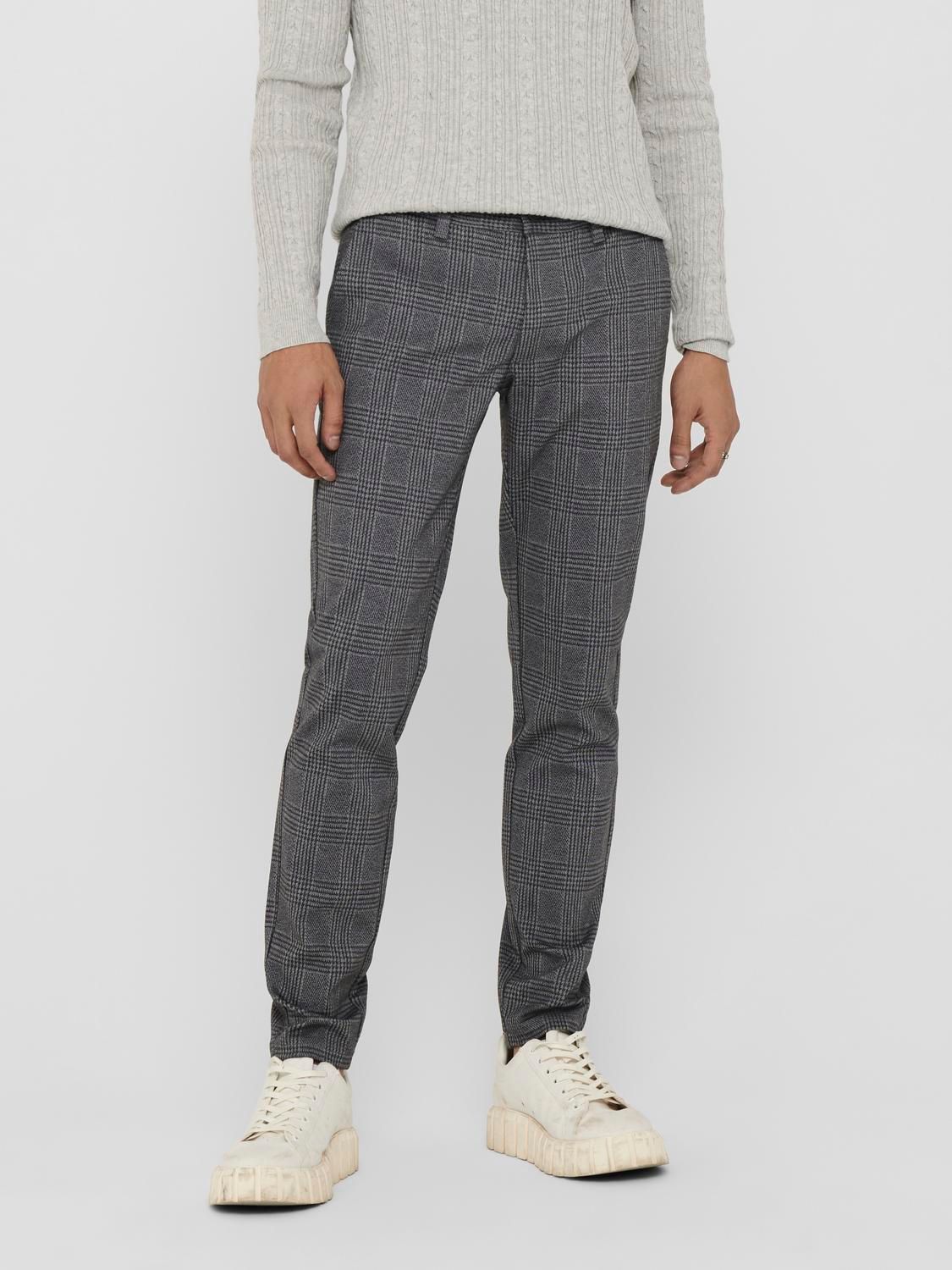 Only & Sons ONSMARK TAP PANT CHECK GD 8649 NOOS - Black Black 00098712-EKA26011400000174