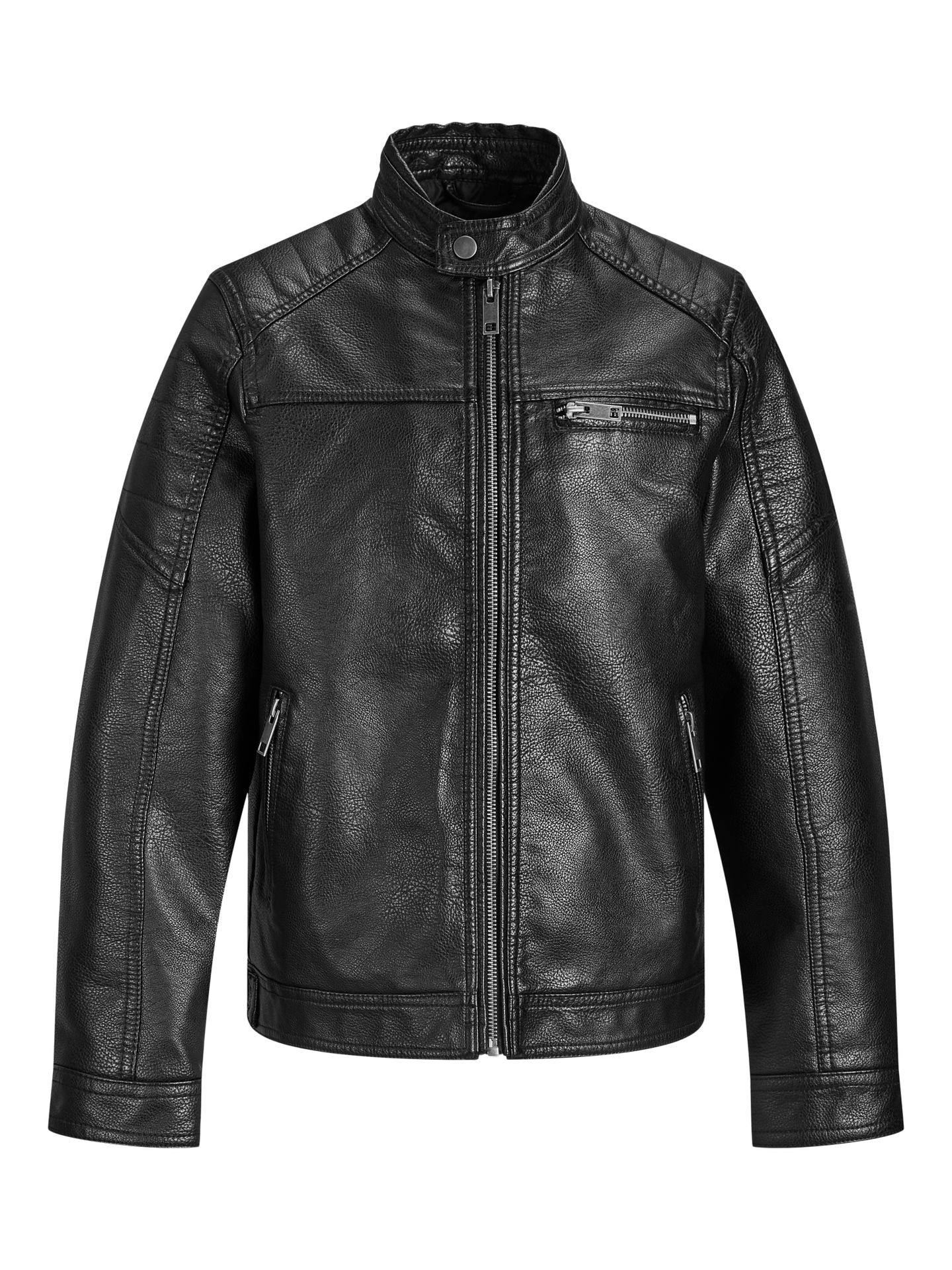 Jack & Jones JJEROCKY JACKET JNR - Black/PU Black/PU 00099087-EKA26011400001261