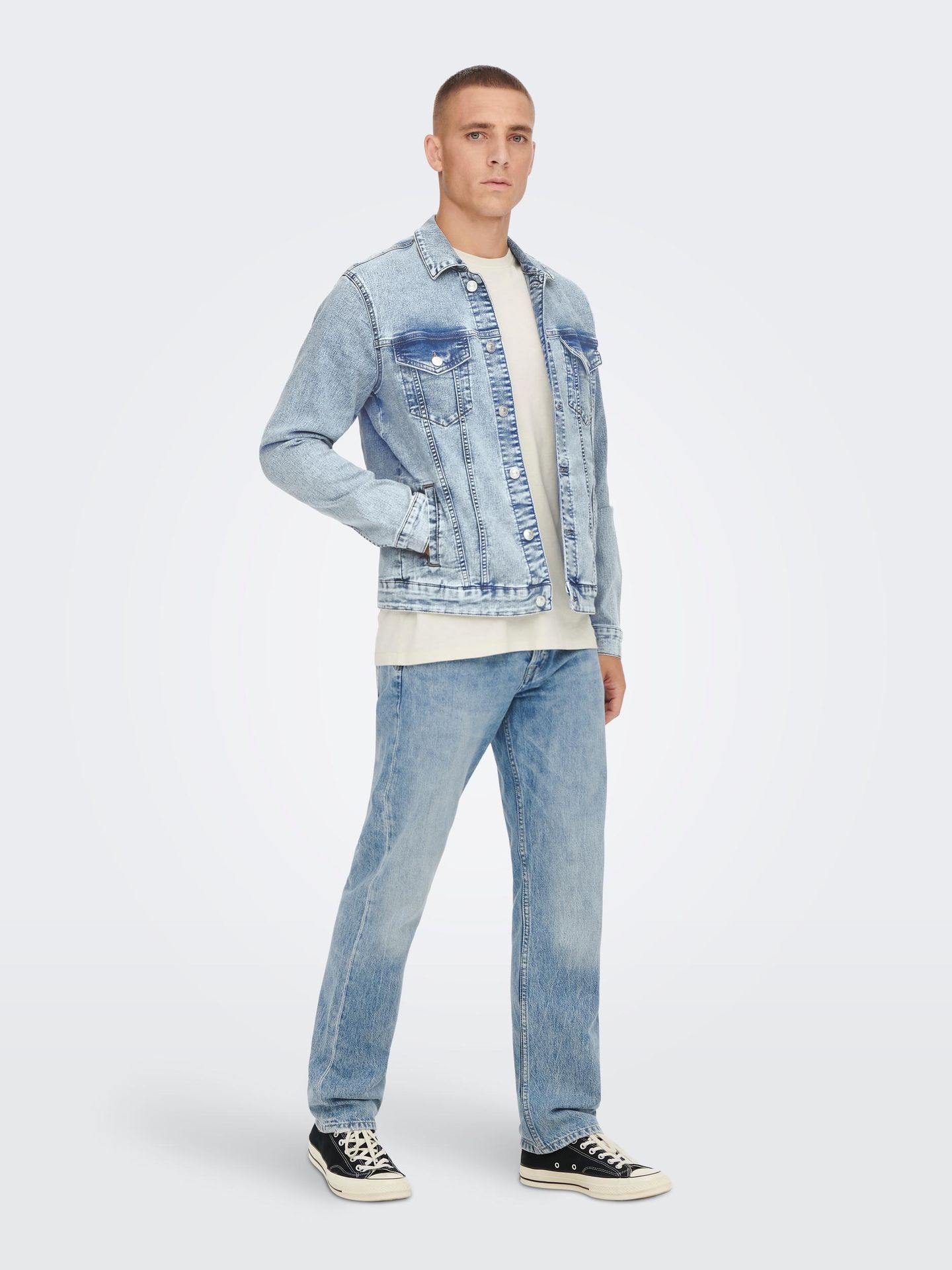 Only & Sons ONSCOIN L. BLUE 4334 JACKET  NOOS - Light Blue Den Light Blue Denim 2900132148039