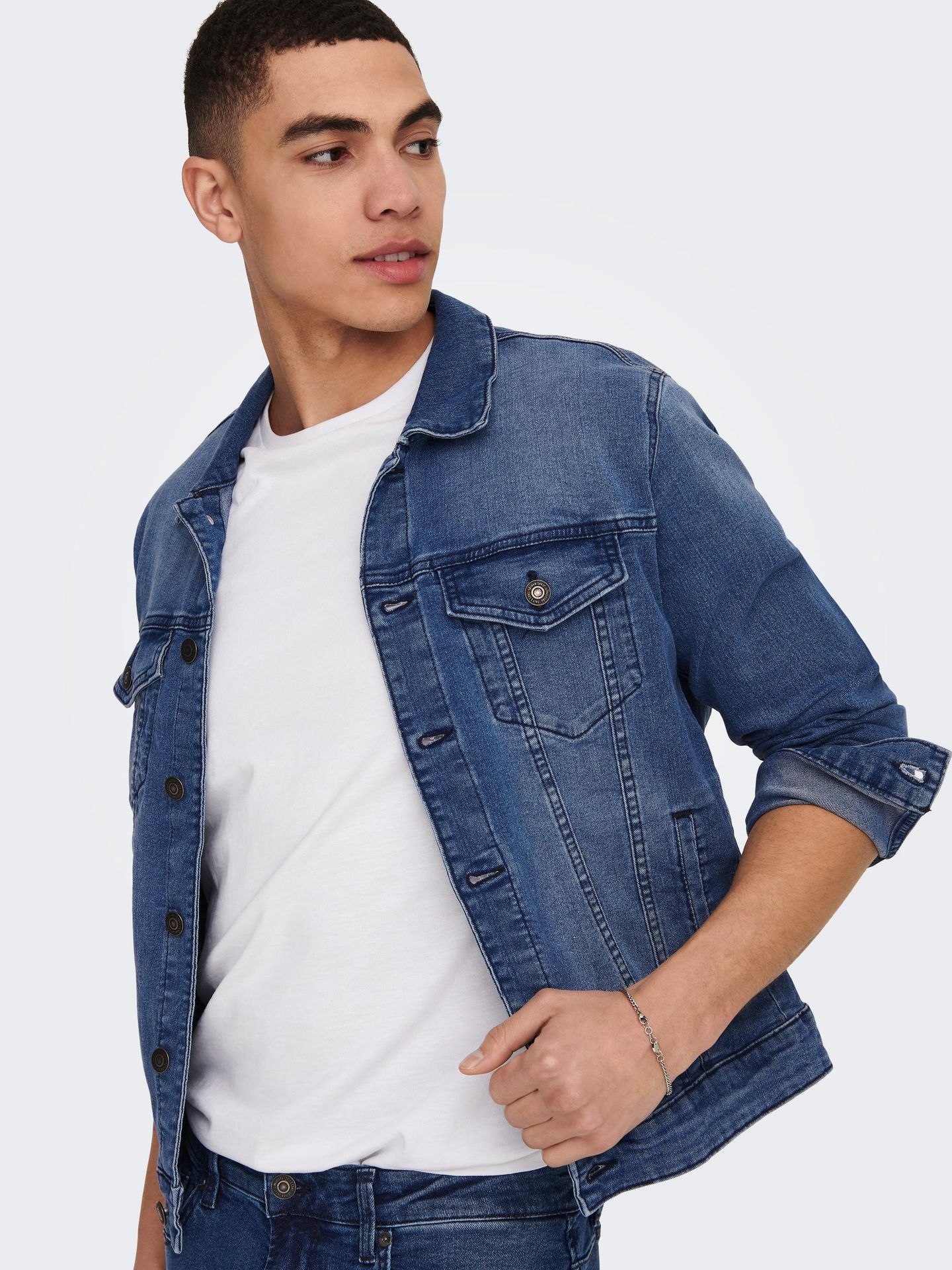 Only & Sons ONSCOIN MID. BLUE 4333 JACKET NOOS - Medium Blue D Medium Blue Denim 2900132149012 Only & Sons ONSCOIN MID. BLUE 4333 JACKET NOOS - Medium Blue D Medium Blue Denim 2900132149012