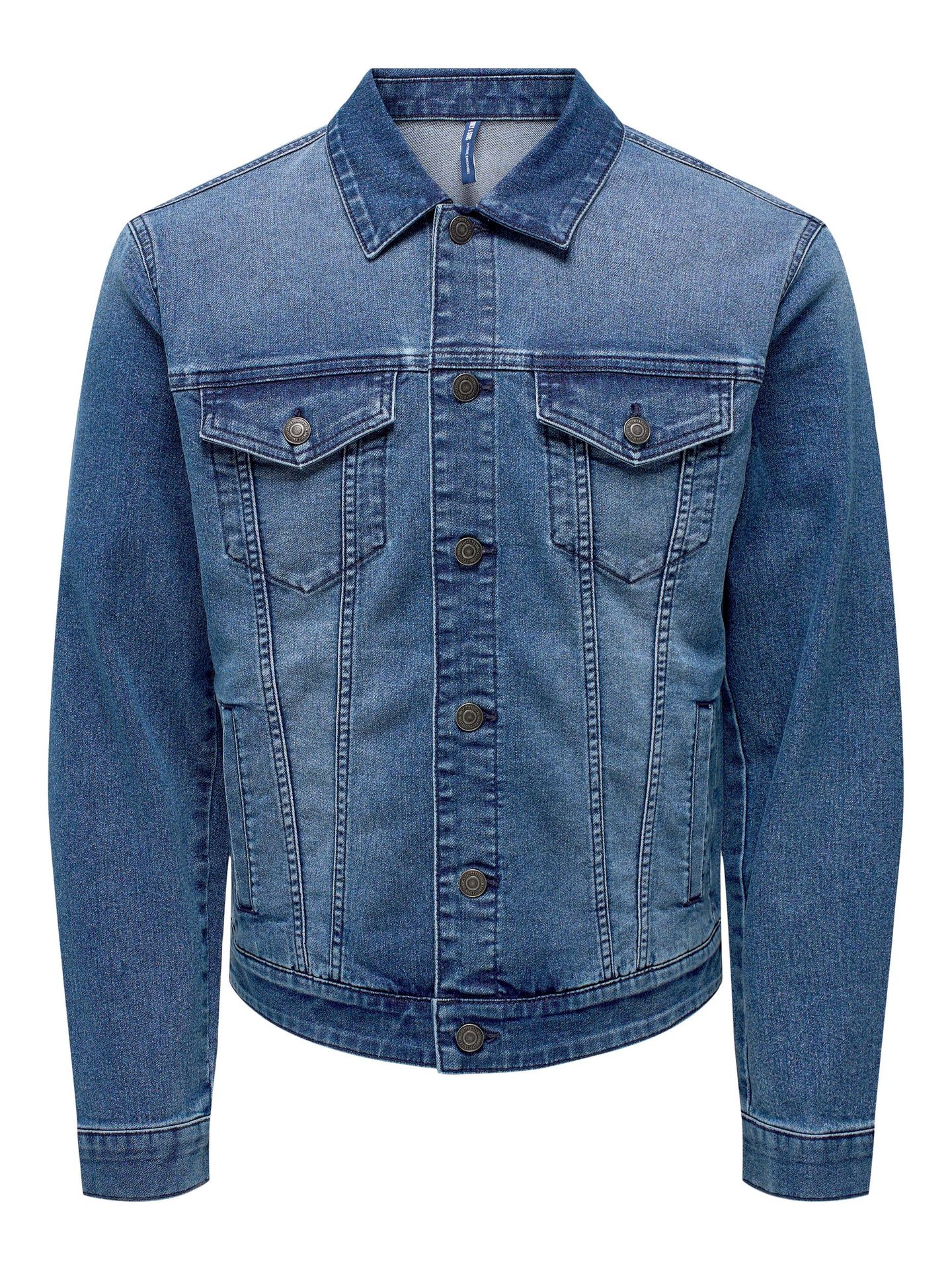 Only & Sons ONSCOIN MID. BLUE 4333 JACKET NOOS - Medium Blue D Medium Blue Denim 2900132149012 Only & Sons ONSCOIN MID. BLUE 4333 JACKET NOOS - Medium Blue D Medium Blue Denim 2900132149012
