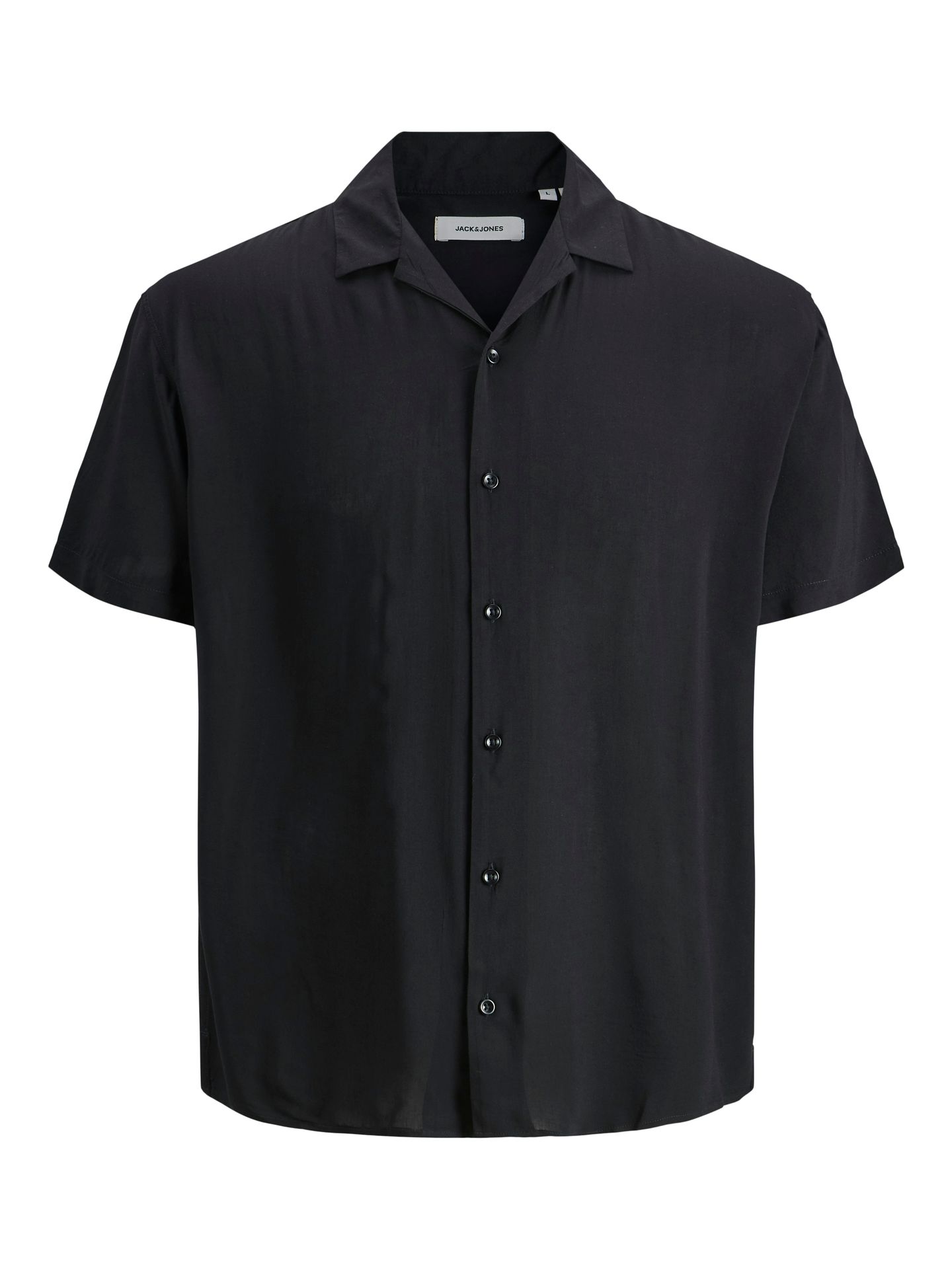 Jack & Jones JORMALIBU RESORT AOP SHIRT  SS SN - Black Black 00099442-EKA26011400000232