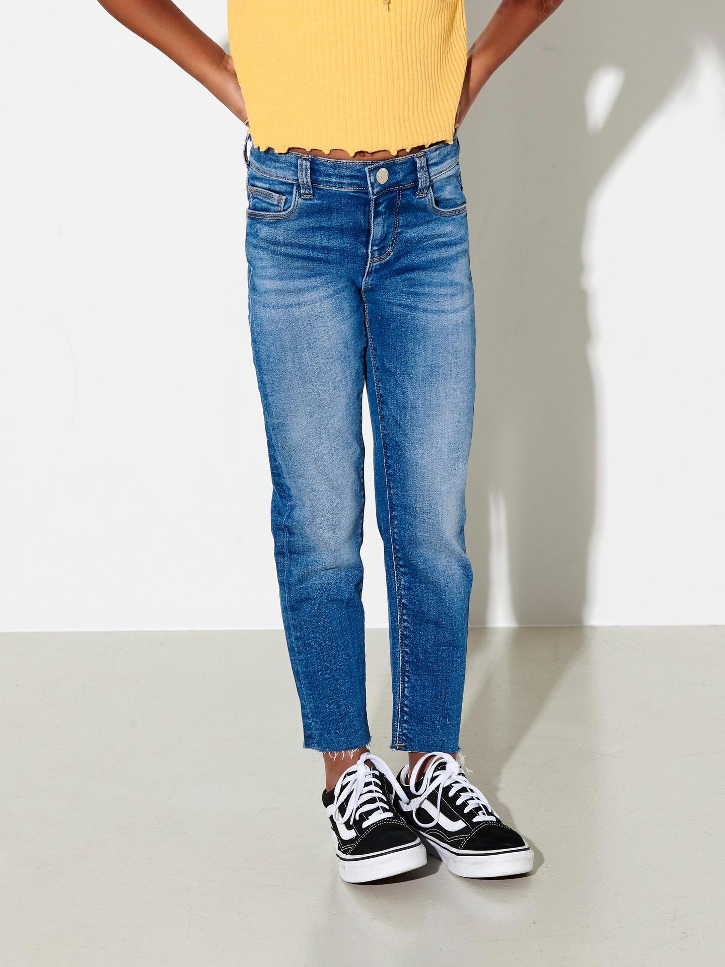 Kids Only KONEMILY ST RAW  MED BLUE JEANS NOO - Medium Blue  Medium Blue Denim 2900133749044