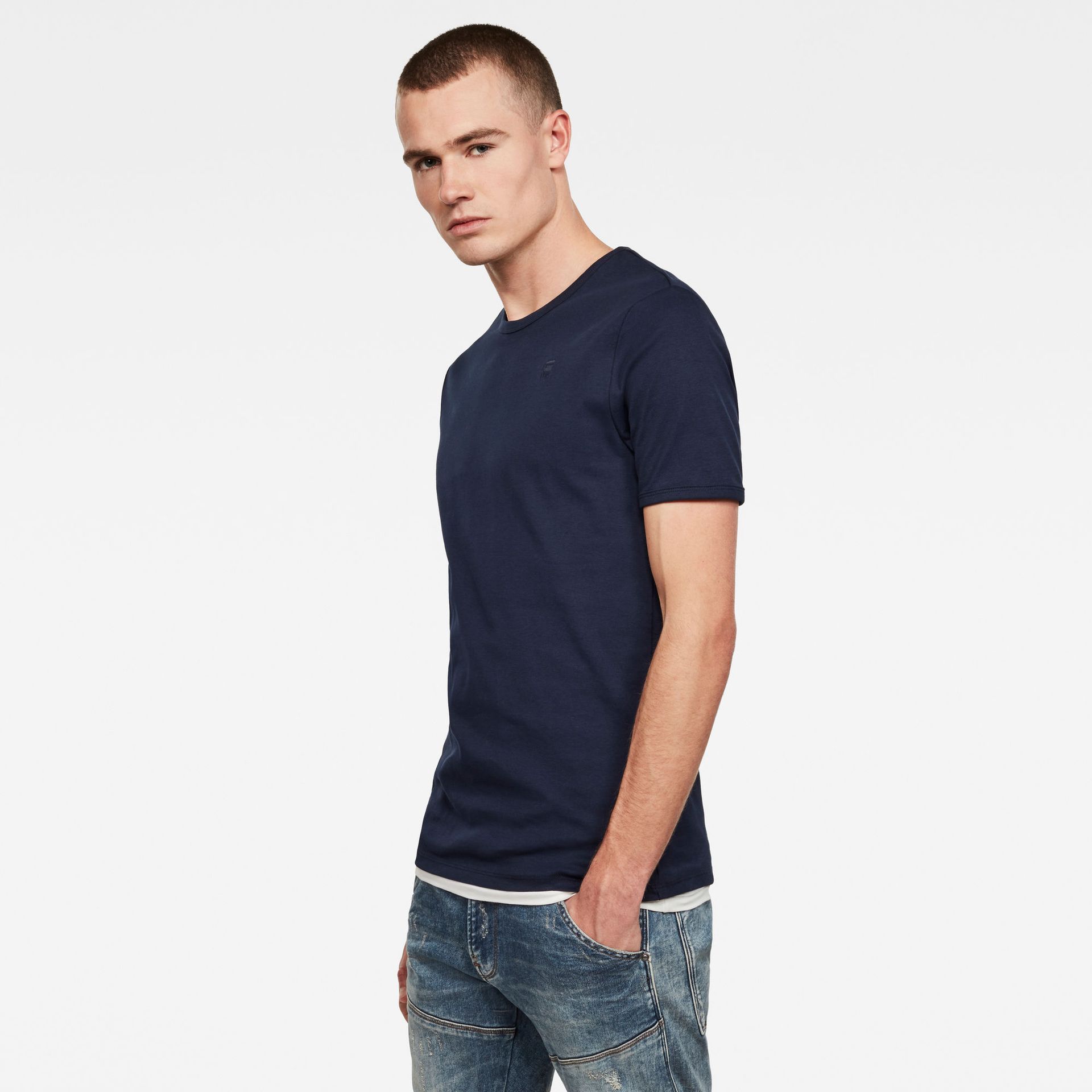 G-star Raw Base r t s\s 2-pack 6067 - 6067 sartho blue 6067 sartho blue 2900134496060