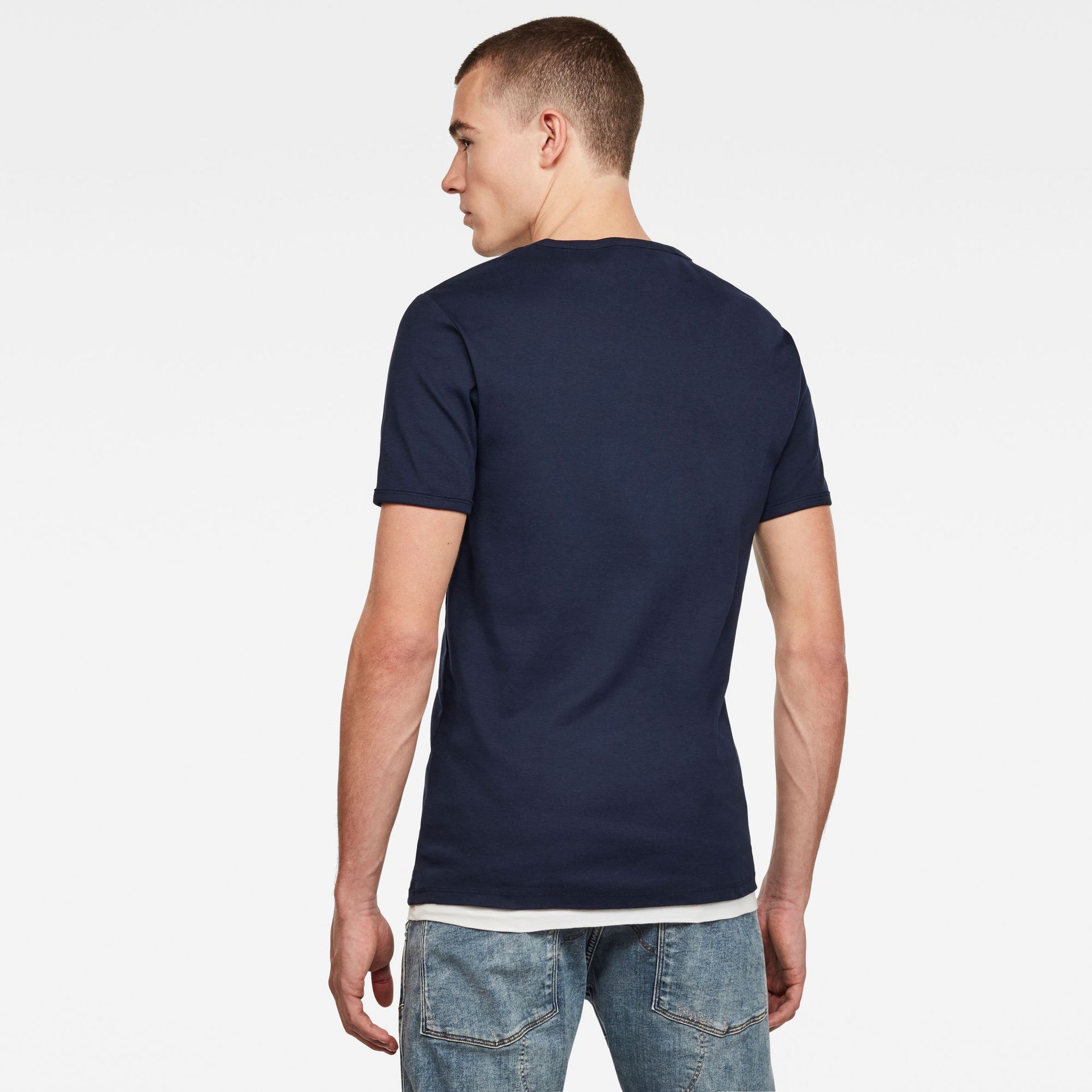 G-star Raw Base r t s\s 2-pack 6067 - 6067 sartho blue 6067 sartho blue 2900134496060