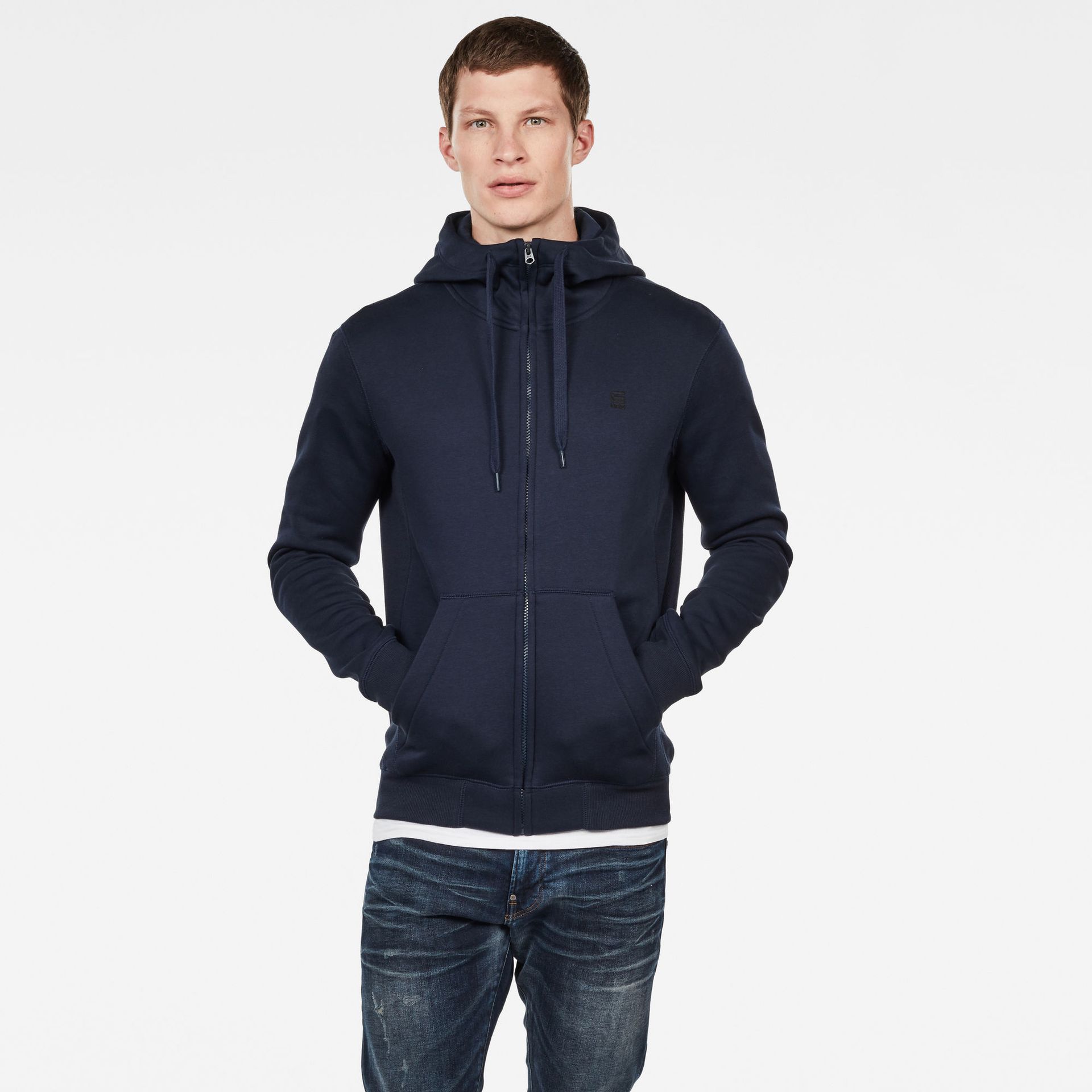 G-star Raw Premium core hdd zip sw l\s 6067 - 6067 sartho blu 6067 sartho blue 00101532-EKA07001300000067
