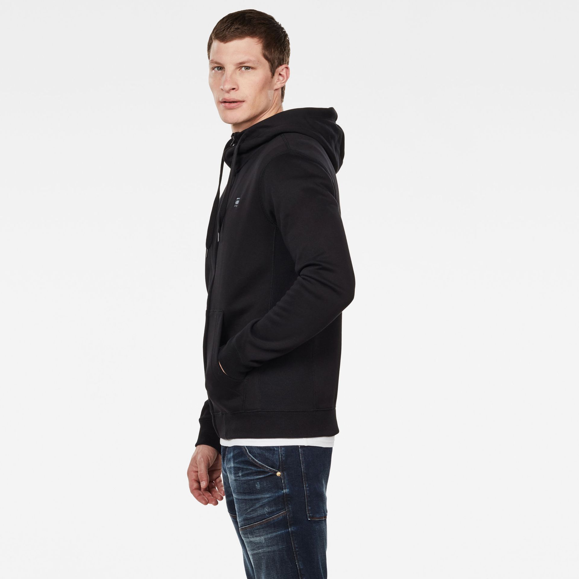 G-star Raw Premium core hdd zip sw l\s 6484 - 6484 dk black 6484 dk black 2900134501078