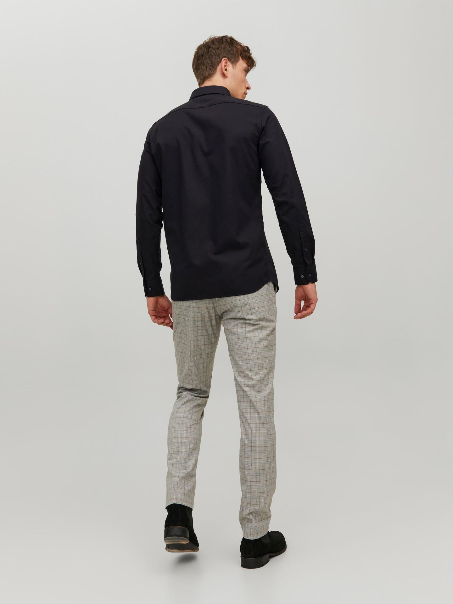 Jack & Jones JPRBLAROYAL SHIRT L/S NOOS - Black/SLIM FIT Black/Black & Black 2900134721032