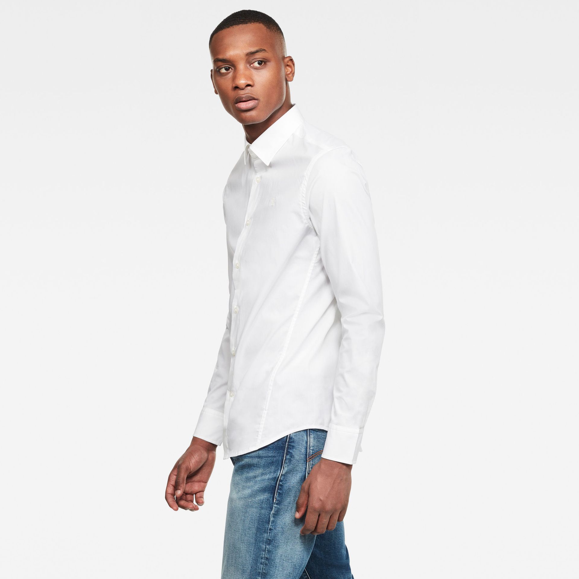 G-star Raw Dressed super slim shirt l\s 110 - 110 white 110 white 2900134777060