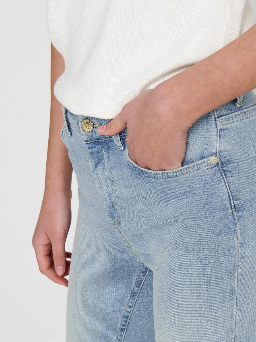 Only ONLBLUSH MID SK ANK RAW DNM REA306 - Light Blue De Light Blue Denim 2900134864111