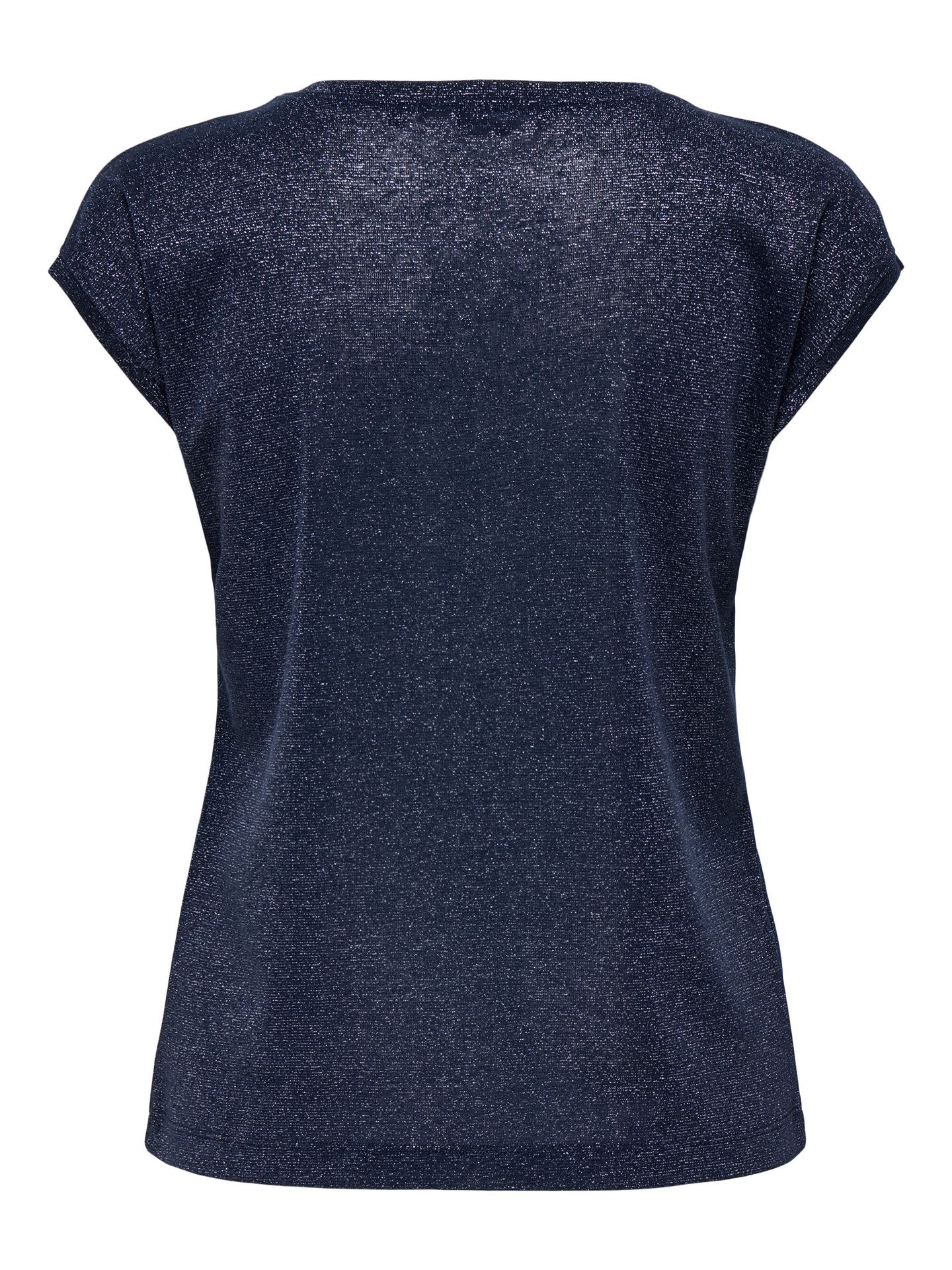 Only ONLSILVERY S/S V NECK LUREX TOP JRS Night Sky 2900157579016 Only ONLSILVERY S/S V NECK LUREX TOP JRS Night Sky 2900157579016