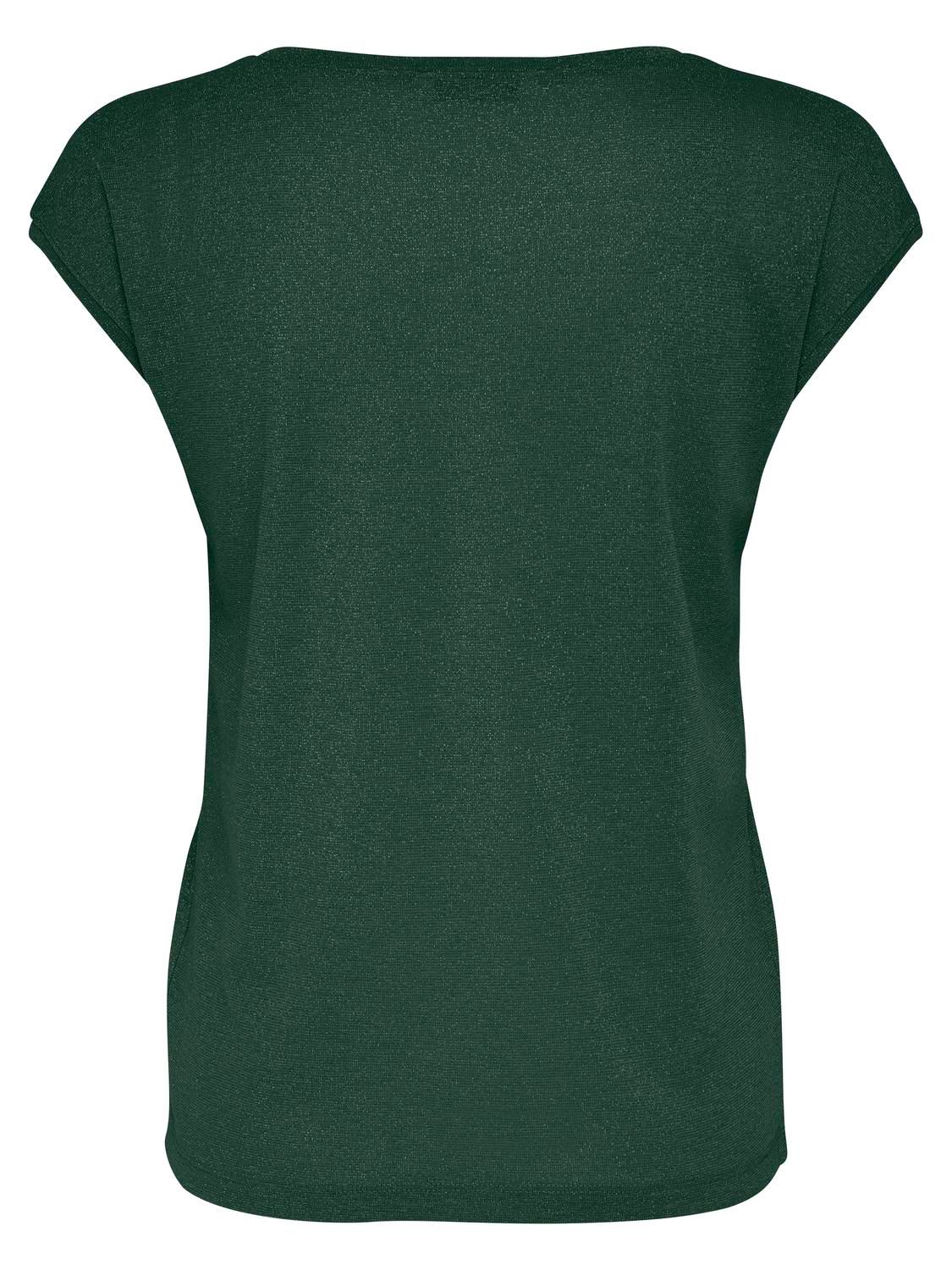 Only ONLSILVERY S/S V NECK LUREX TOP JRS Sycamore 2900149606058