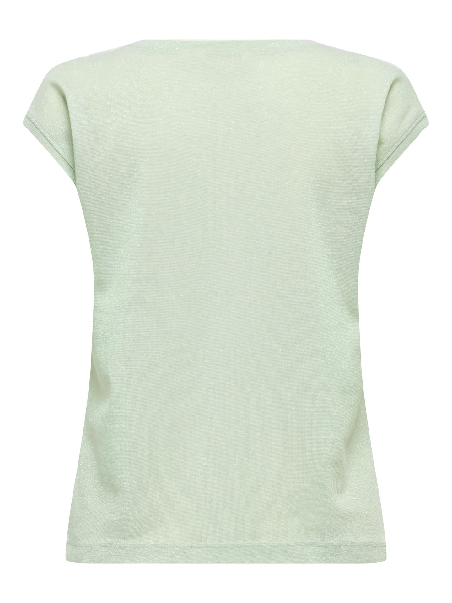 Only ONLSILVERY S/S V NECK LUREX TOP JRS Green Lily/TONE IN TONE LUREX 00101897-EKA26011400003292