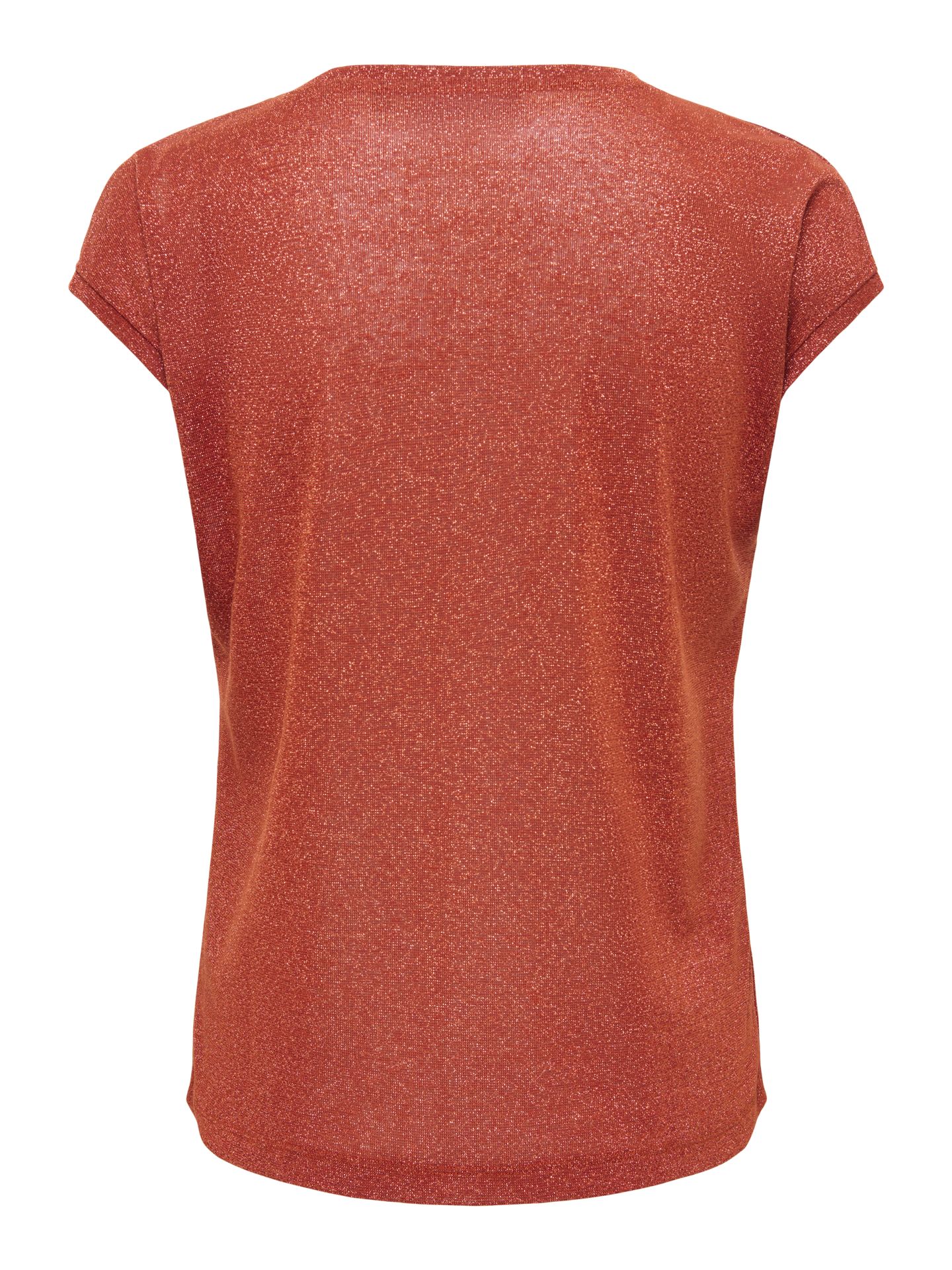 Only ONLSILVERY S/S V NECK LUREX TOP JRS Picante/TONE IN TONE LUREX 2900168159023