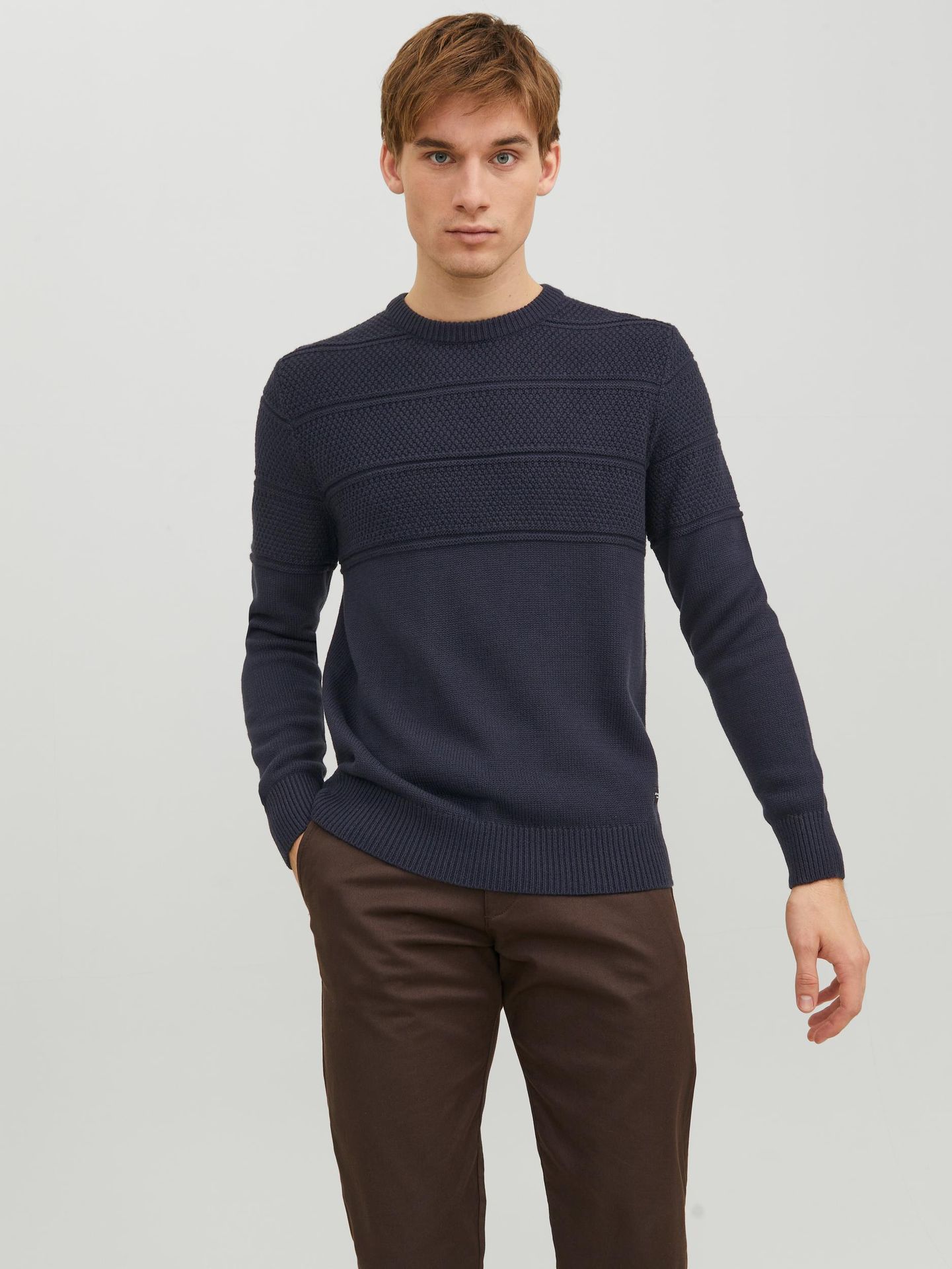 Jack & Jones JJJERRY KNIT CREW NECK Salute 2900134952023