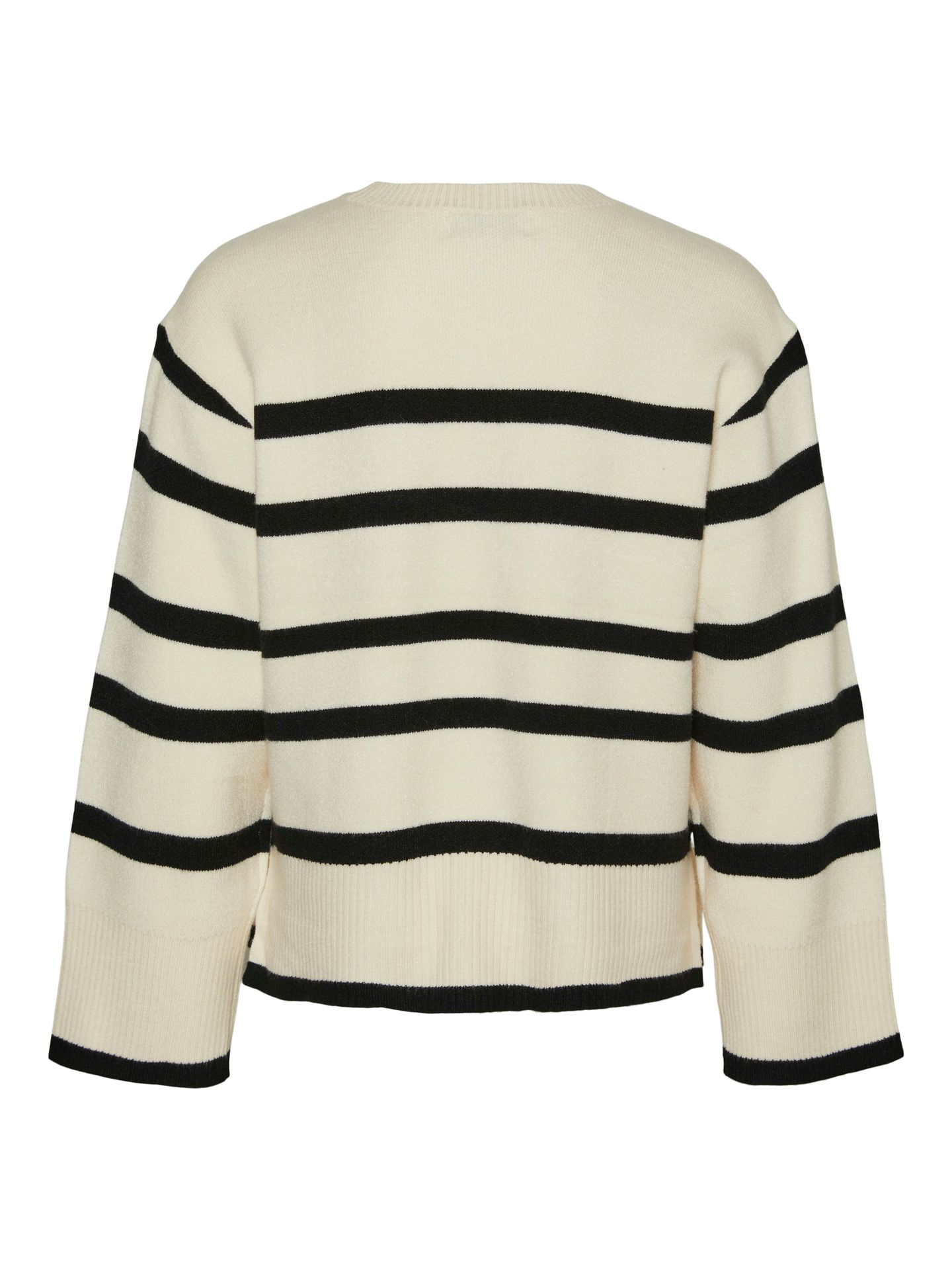 Vero Moda VMSABA LS O-NECK PULLOVER GA GIRL N Birch/W. PINECONE WAVE PATTERN 2900150327041