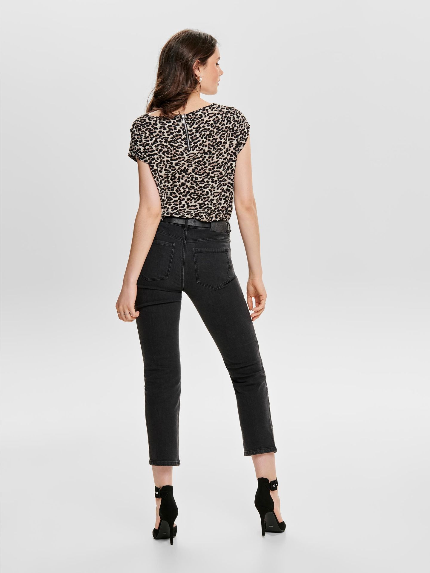 Only ONLVIC S/S AOP TOP NOOS PTM Pumice Stone/LEO AOP 2900139392022