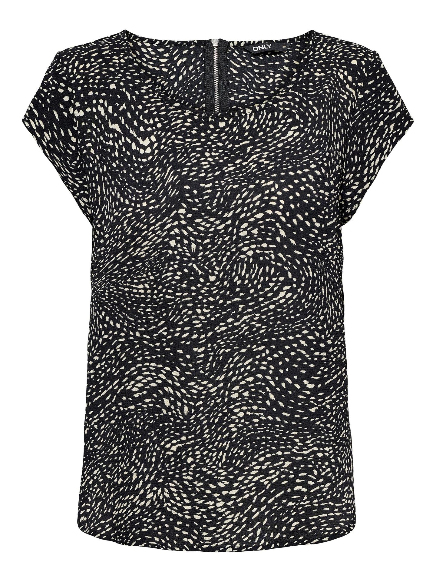 Only ONLVIC S/S AOP TOP NOOS PTM Black/BLURRY DOT 2900139395047