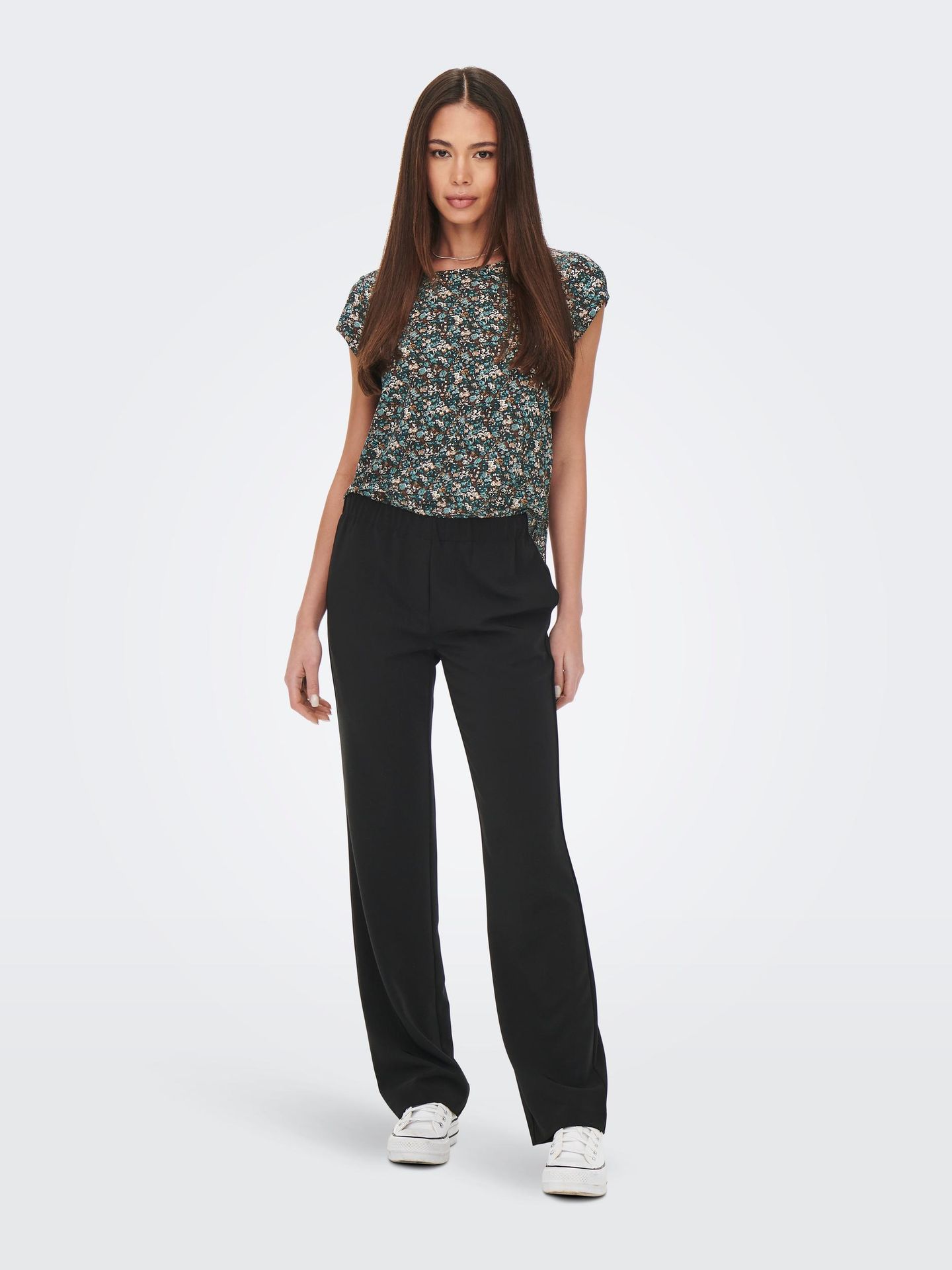 Only ONLVIC S/S AOP TOP NOOS PTM Balsam Green/FALL DITSY 2900140014012