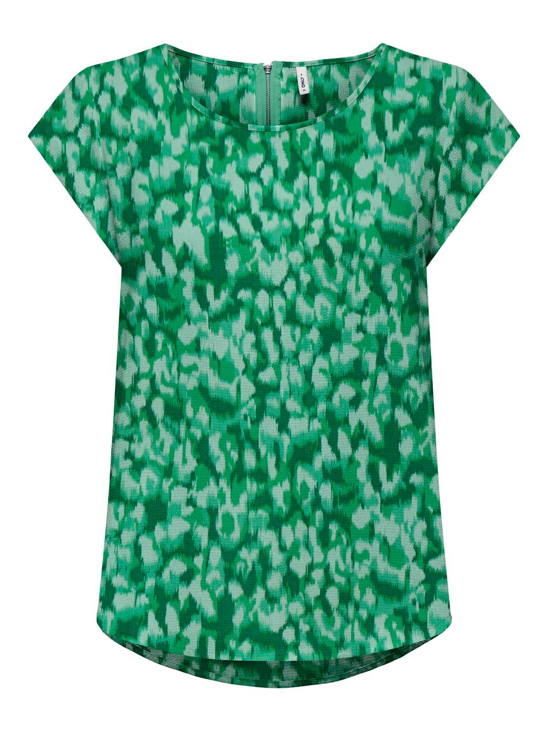 Only ONLVIC S/S AOP TOP NOOS PTM Green Bee/CITY LEO 00101962-EKA26011400002171