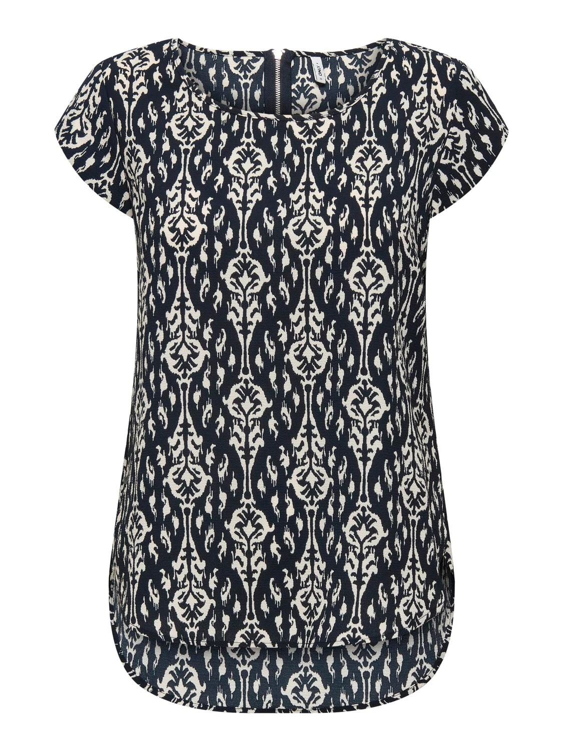 Only ONLVIC S/S AOP TOP NOOS PTM Total Eclipse/Felina simple etchnic 2900154333031