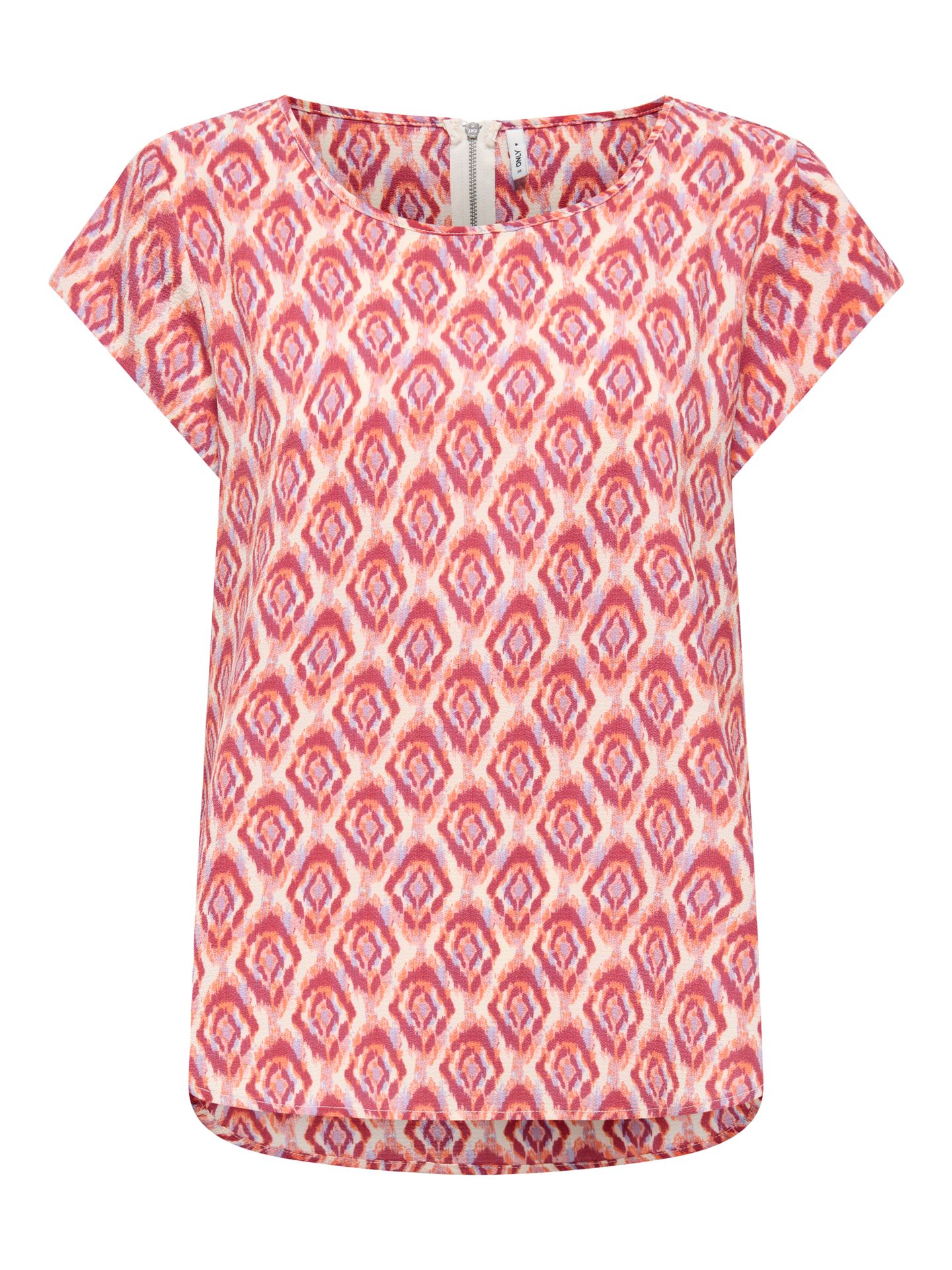 Only ONLVIC S/S AOP TOP NOOS PTM Equestrian Red/WARM TILES 2900163748048