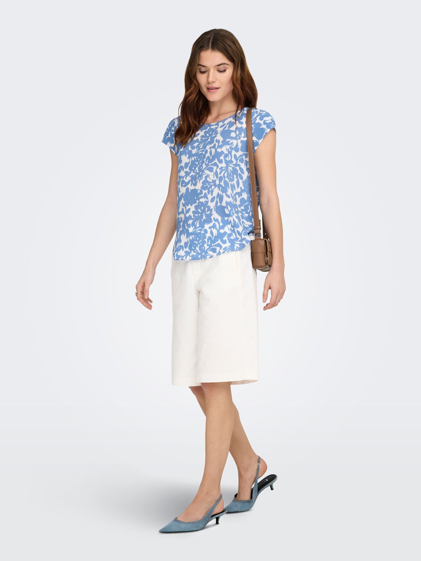 Only ONLVIC S/S AOP TOP NOOS PTM Riviera/FOREST FLOWER 2900163752052