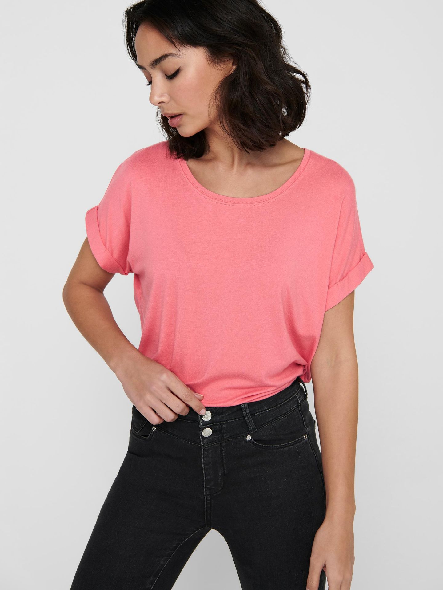 Only ONLMOSTER S/S O-NECK TOP NOOS JRS Tea Rose 2900135094043