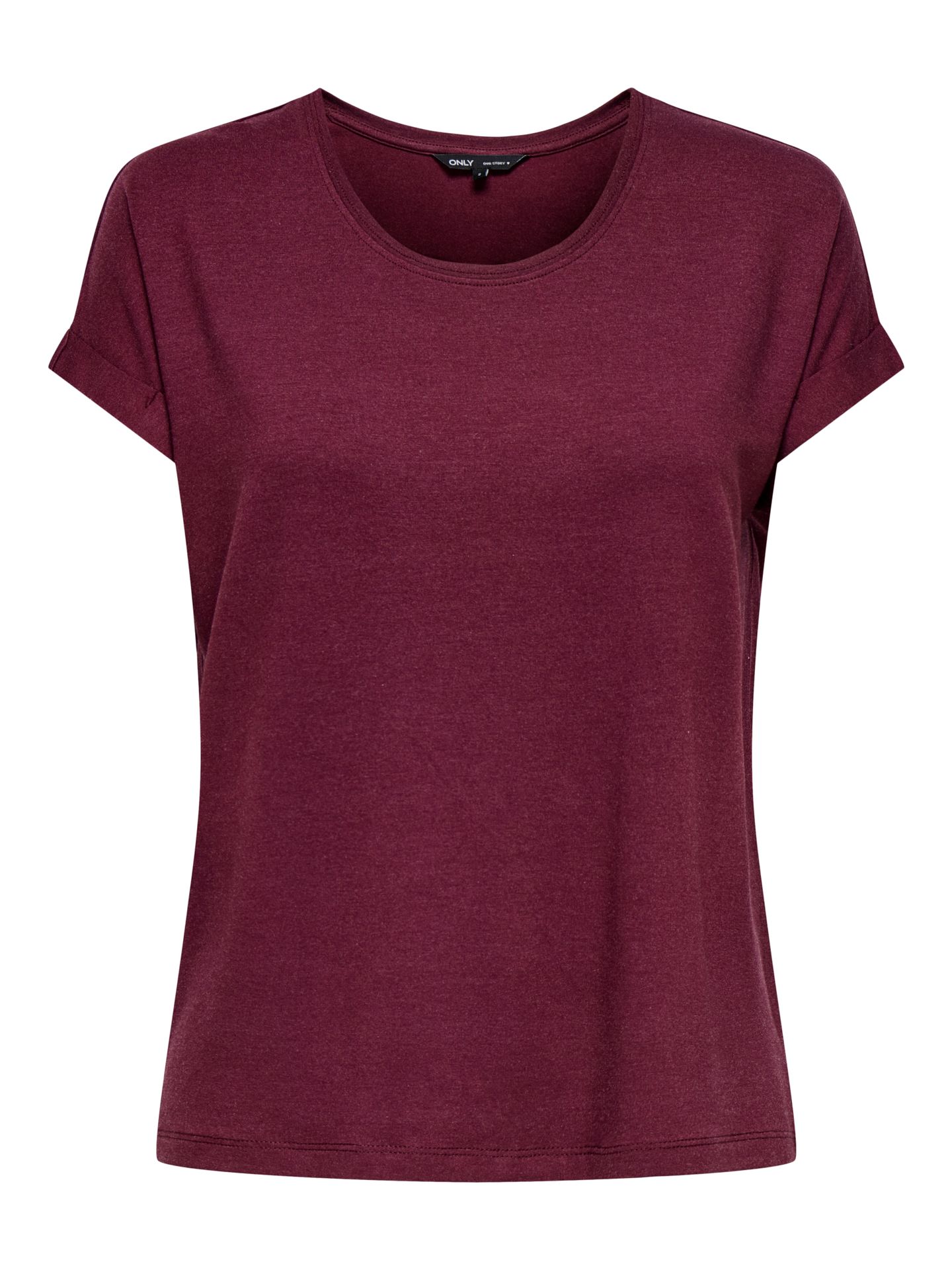 Only ONLMOSTER S/S O-NECK TOP NOOS JRS Burgundy 2900157571010