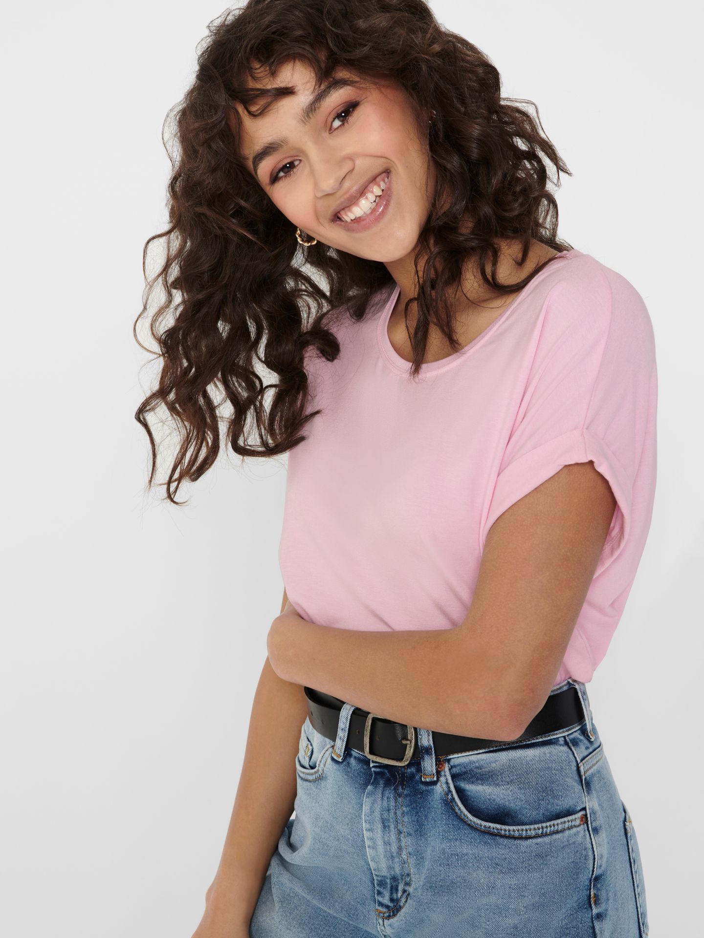 Only ONLMOSTER S/S O-NECK TOP NOOS JRS Pink Lady 2900162812030