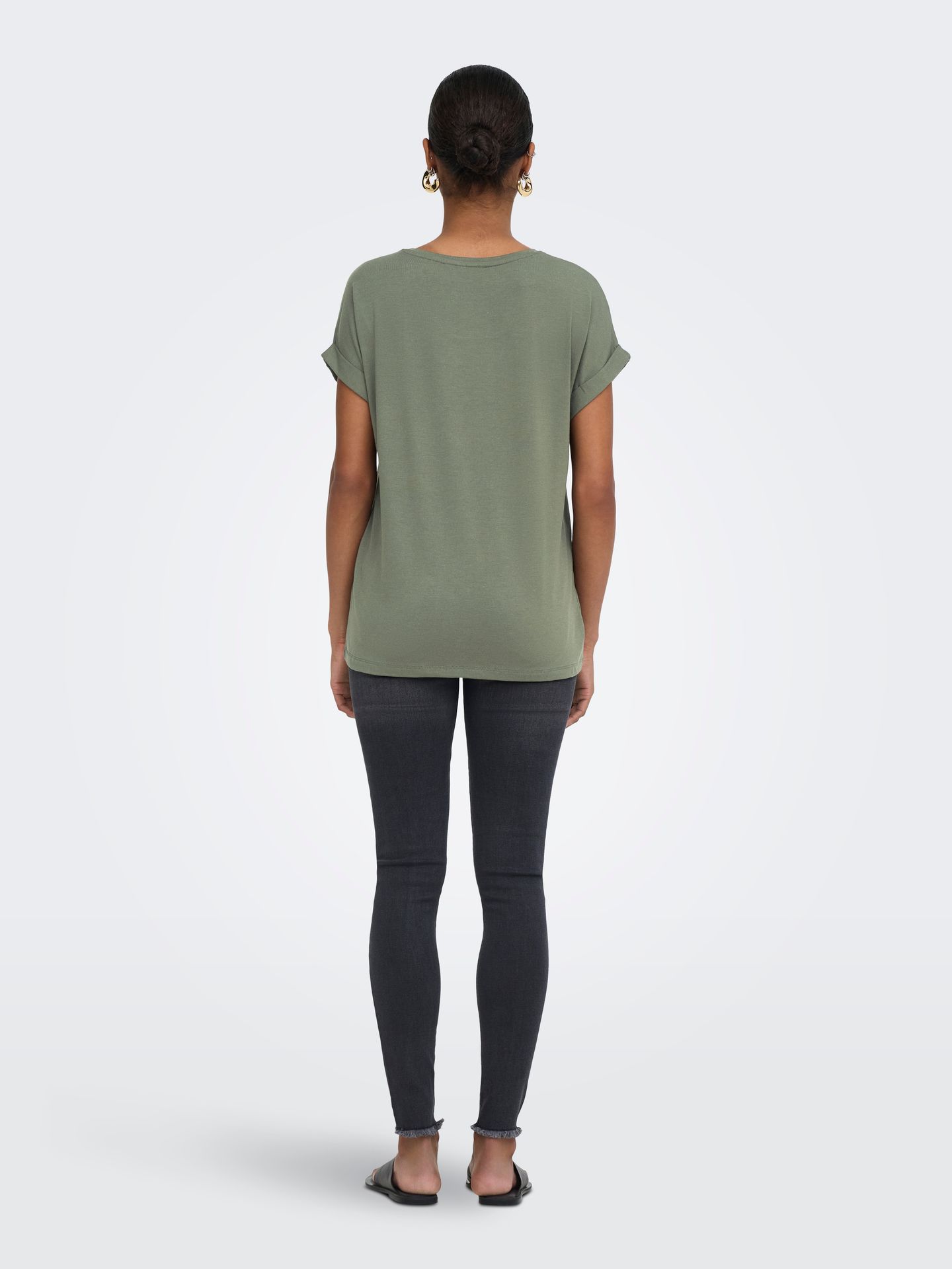 Only ONLMOSTER S/S O-NECK TOP NOOS JRS Smokey Olive 2900167572052