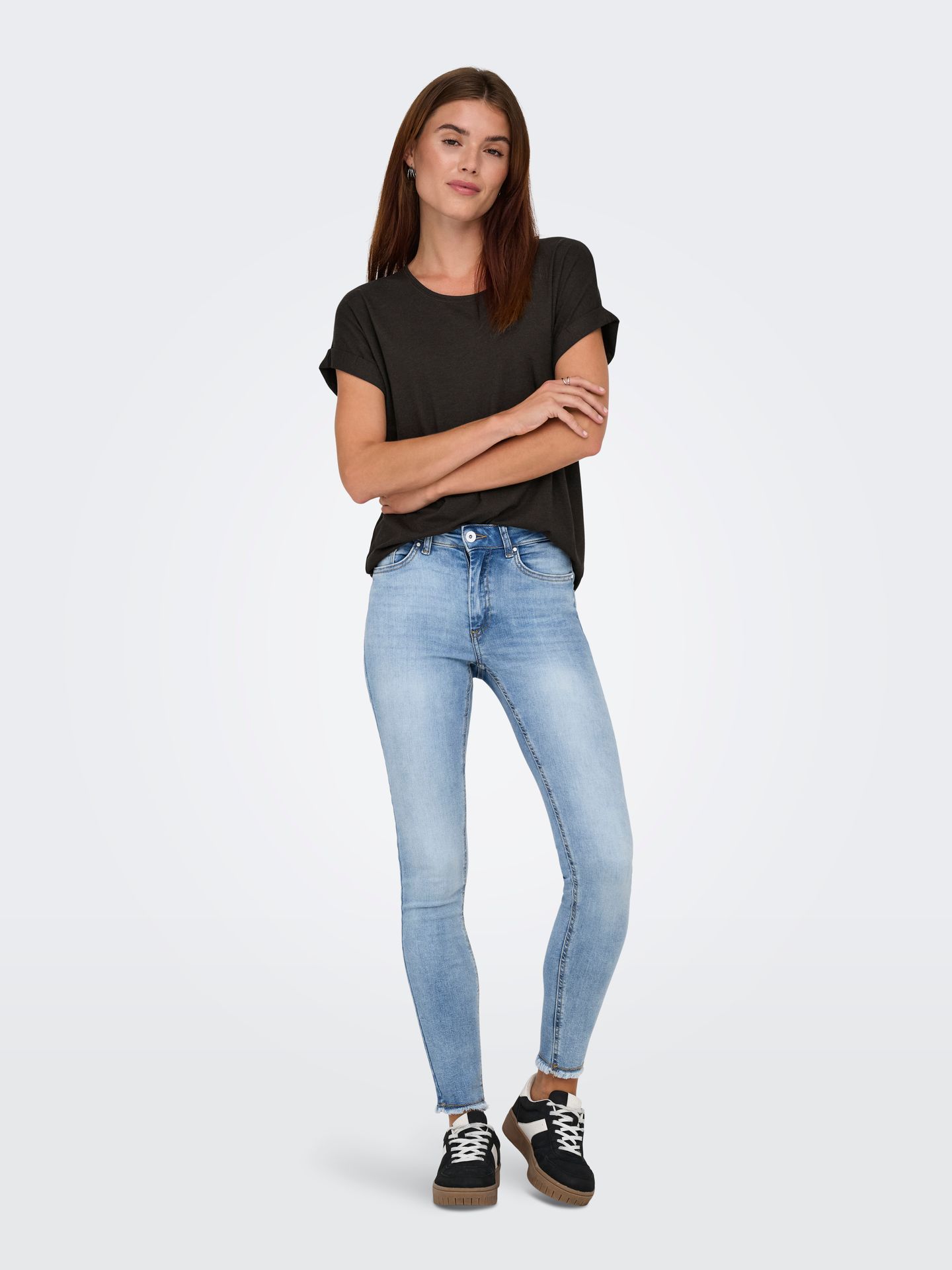 Only ONLMOSTER S/S O-NECK TOP NOOS JRS Java/Melange 2900167571017