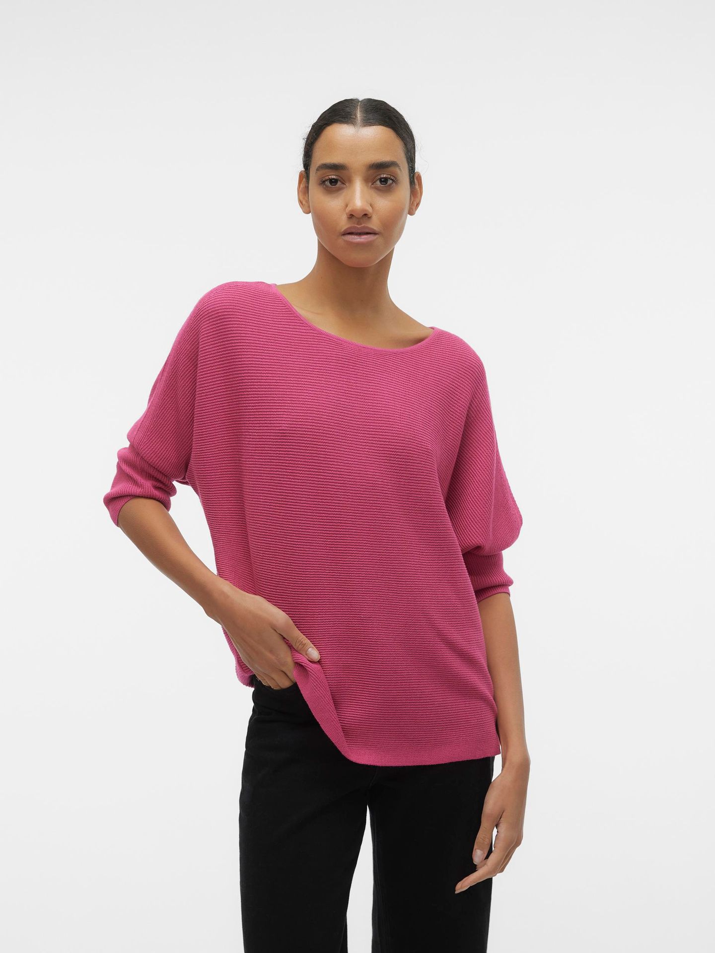 Vero Moda VMNORA 3/4 BOATNECK BLOUSE  NOOS Raspberry Sorbet/IMMA 2900144919030 Vero Moda VMNORA 3/4 BOATNECK BLOUSE  NOOS Raspberry Sorbet/IMMA 2900144919030