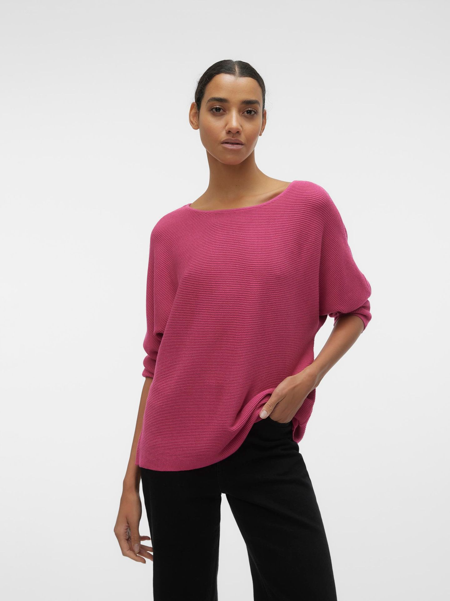 Vero Moda VMNORA 3/4 BOATNECK BLOUSE  NOOS Raspberry Sorbet/IMMA 2900144919030 Vero Moda VMNORA 3/4 BOATNECK BLOUSE  NOOS Raspberry Sorbet/IMMA 2900144919030