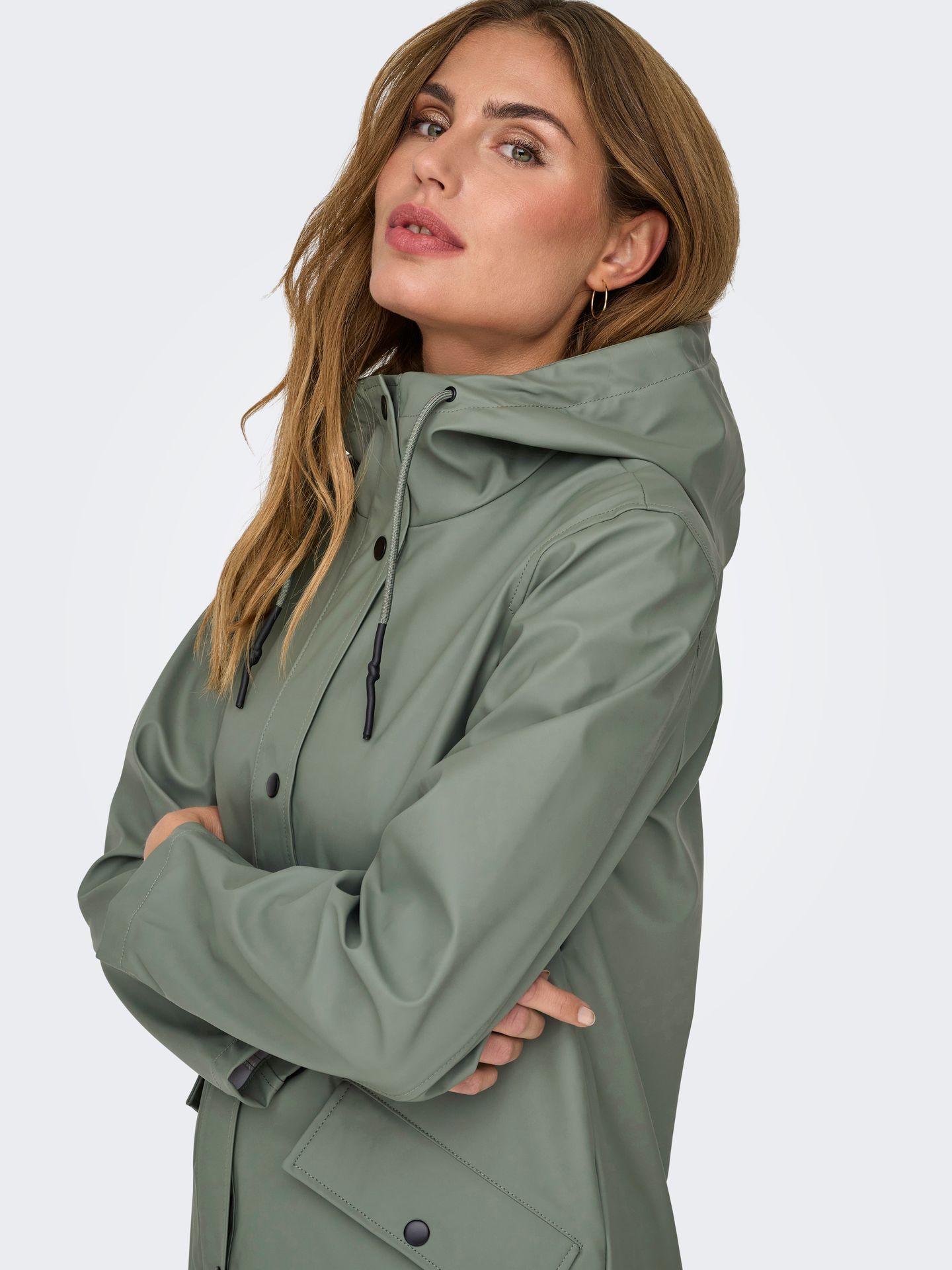 Only ONLELISA RAINCOAT OTW Agave Green 2900154209022
