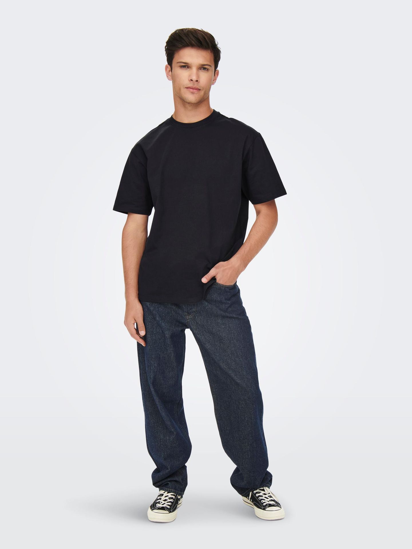 Only & Sons ONSFRED RLX SS TEE NOOS Dark Navy 2900142840053