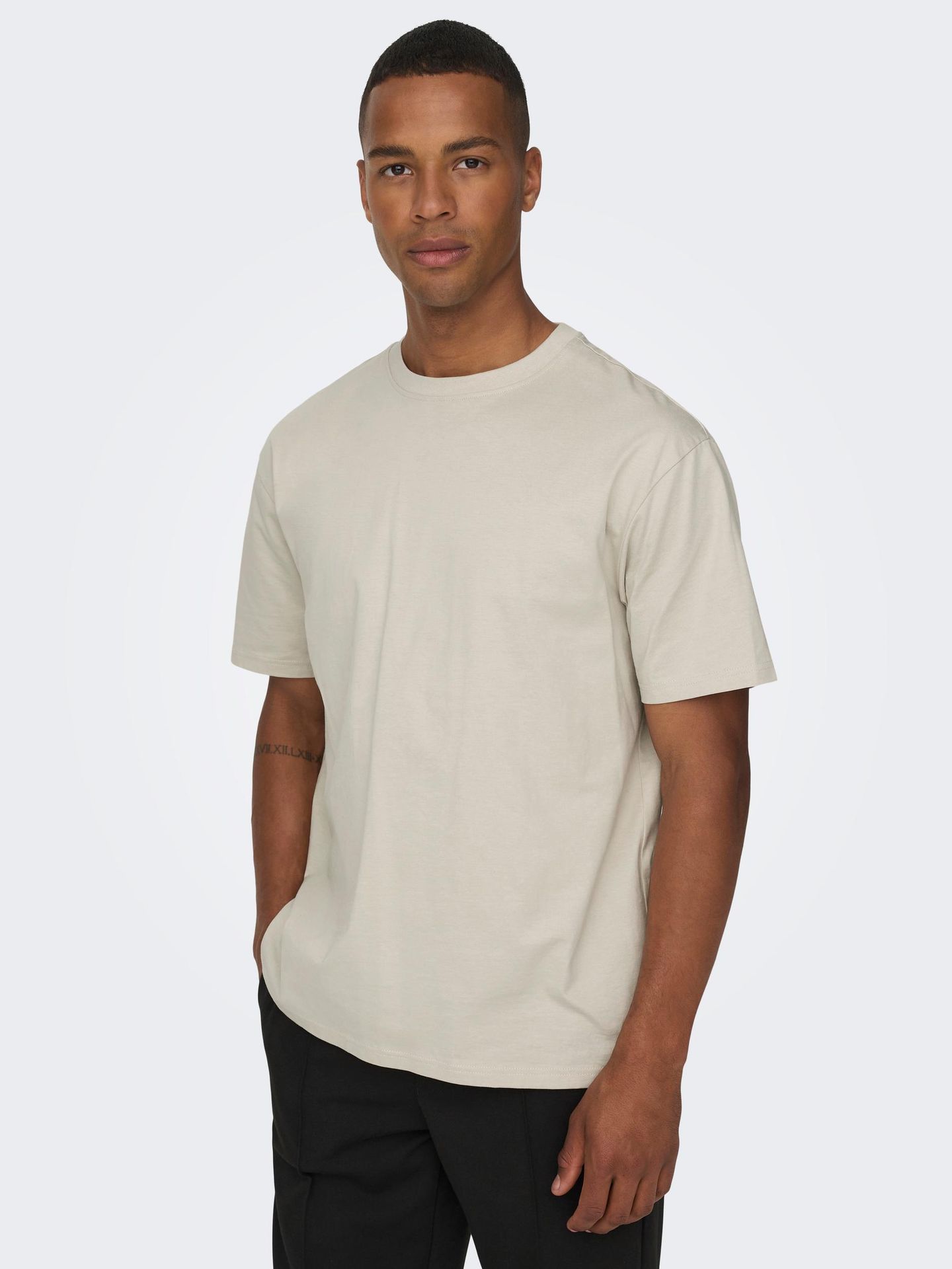 Only & Sons ONSFRED RLX SS TEE NOOS Silver Lining 2900145002045