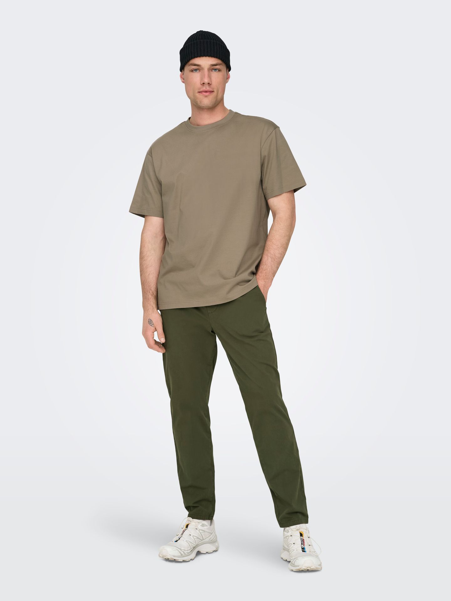 Only & Sons ONSFRED RLX SS TEE NOOS Desert Taupe 2900161940017