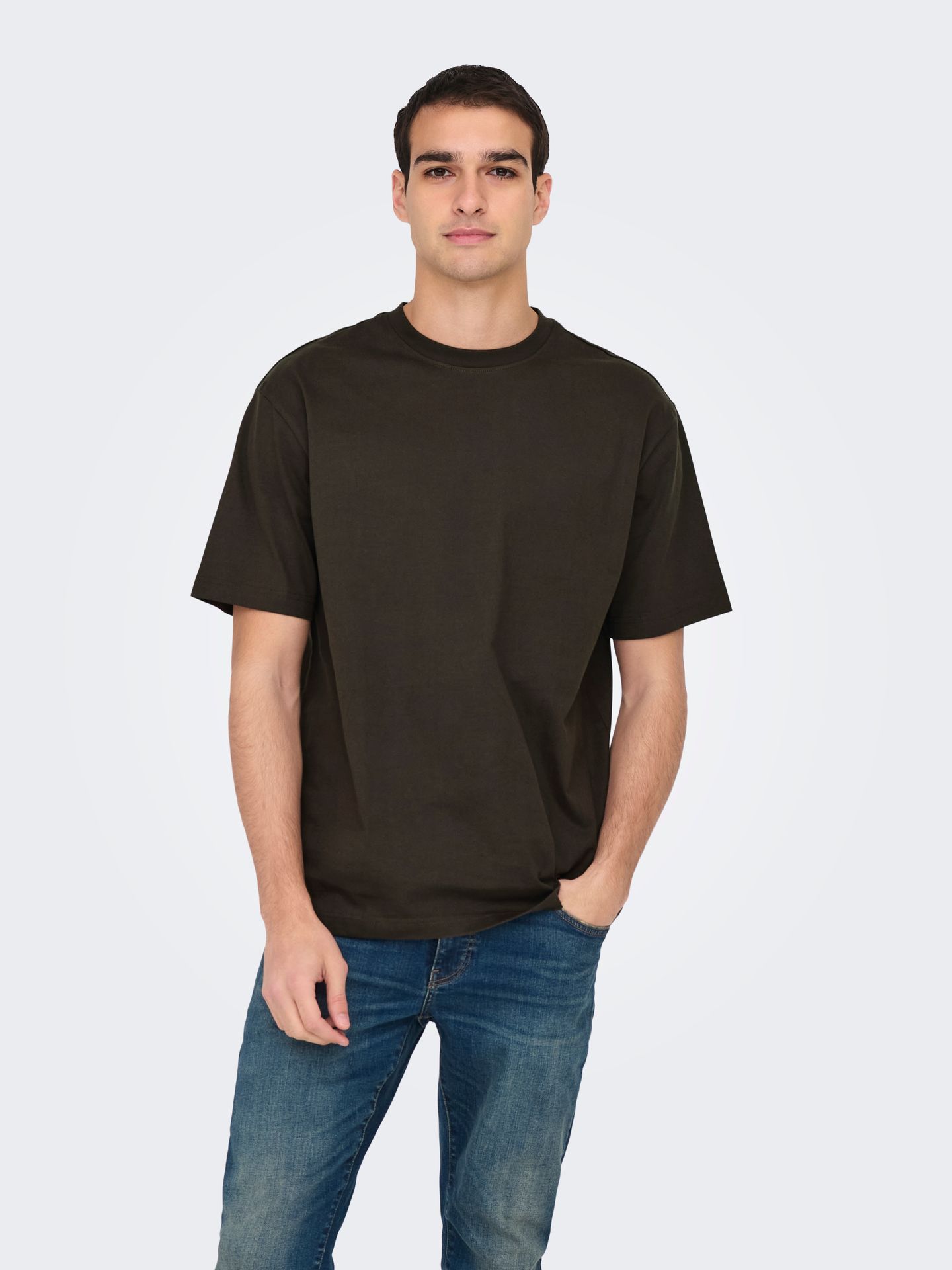 Only & Sons ONSFRED RLX SS TEE NOOS Mulch 00102010-EKA26011400003056