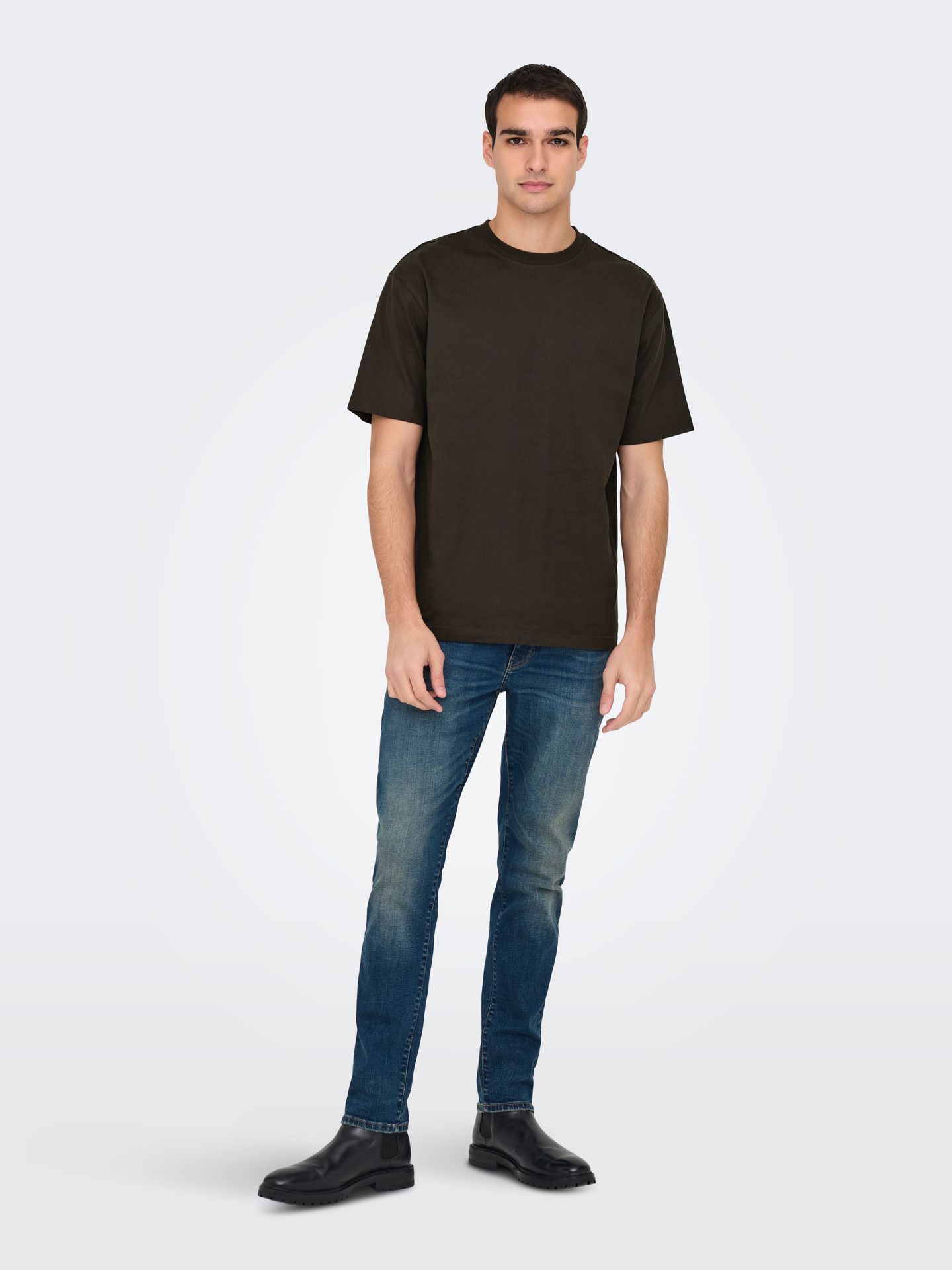Only & Sons ONSFRED RLX SS TEE NOOS Mulch 2900158695050