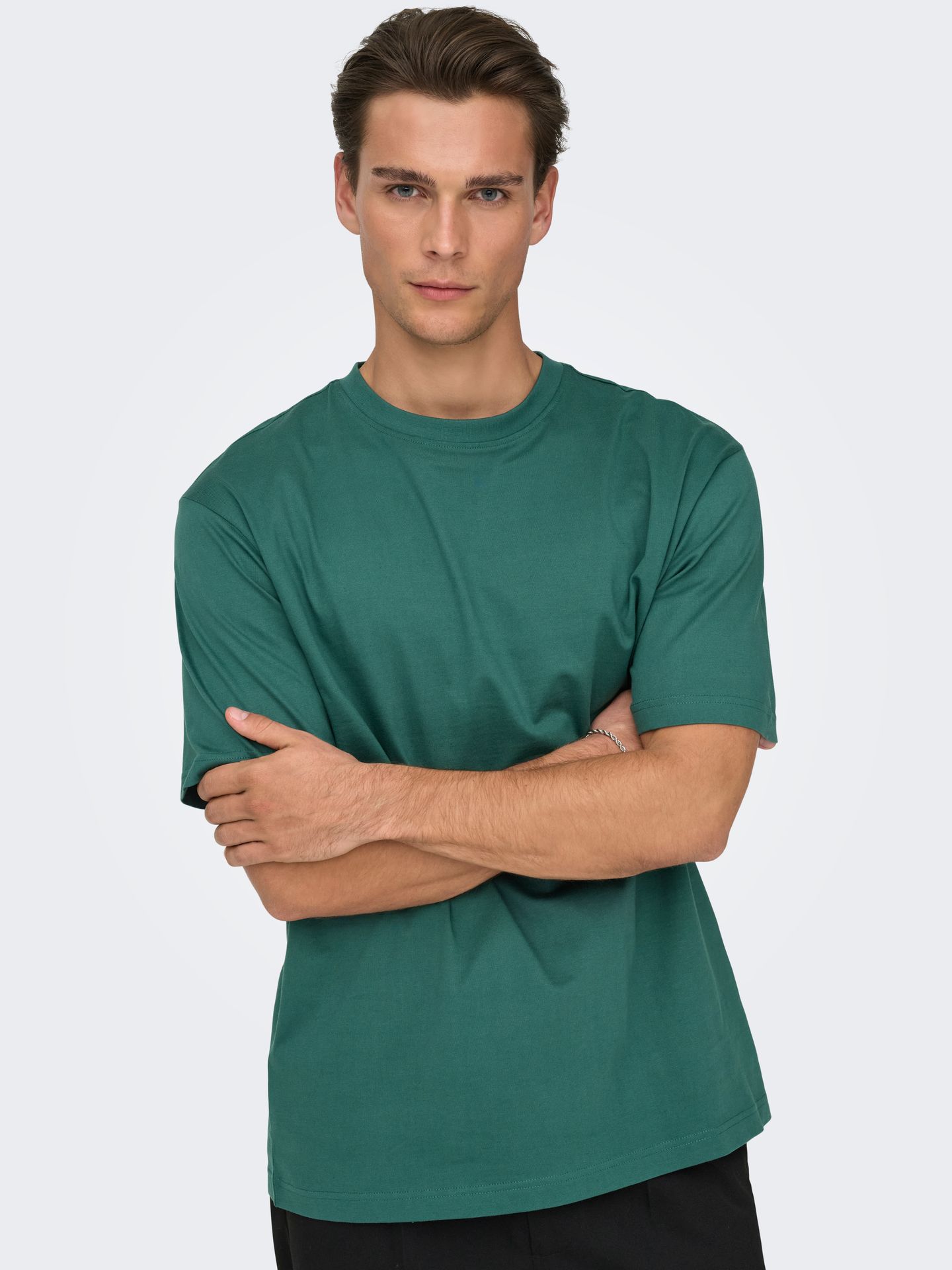 Only & Sons ONSFRED RLX SS TEE NOOS Mallard Green 2900167385027