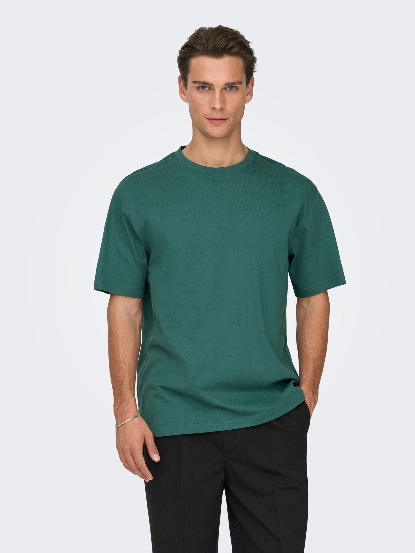 Only & Sons ONSFRED RLX SS TEE NOOS Mallard Green 2900167385027
