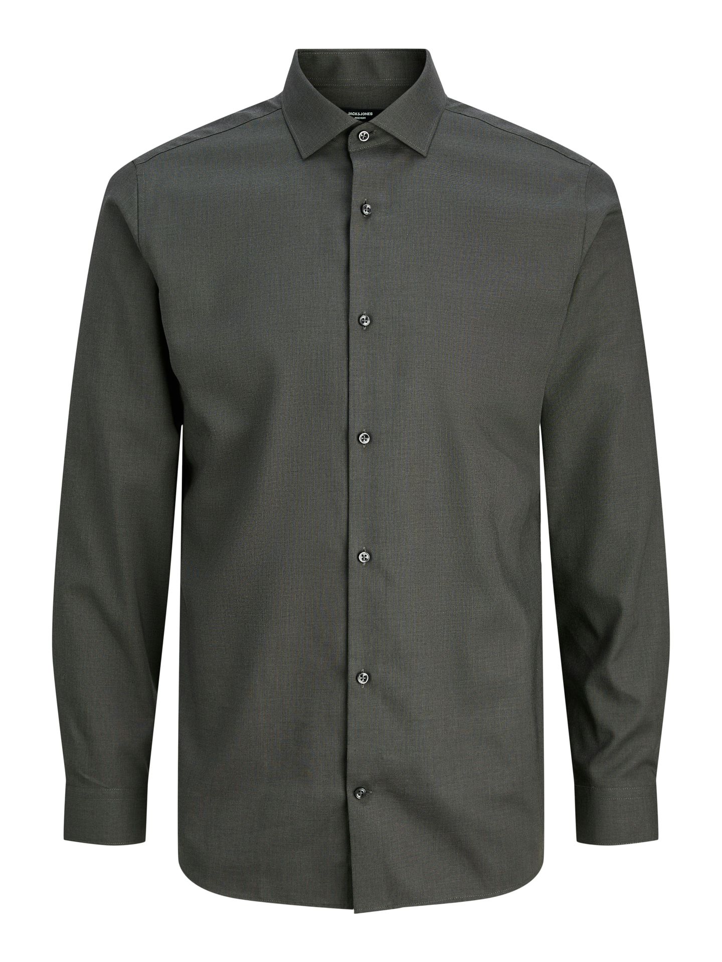 Jack & Jones JPRBLAPARKER SHIRT L/S NOOS Dark Grey Melange/STRUCTURE 00102013-EKA26011400000772