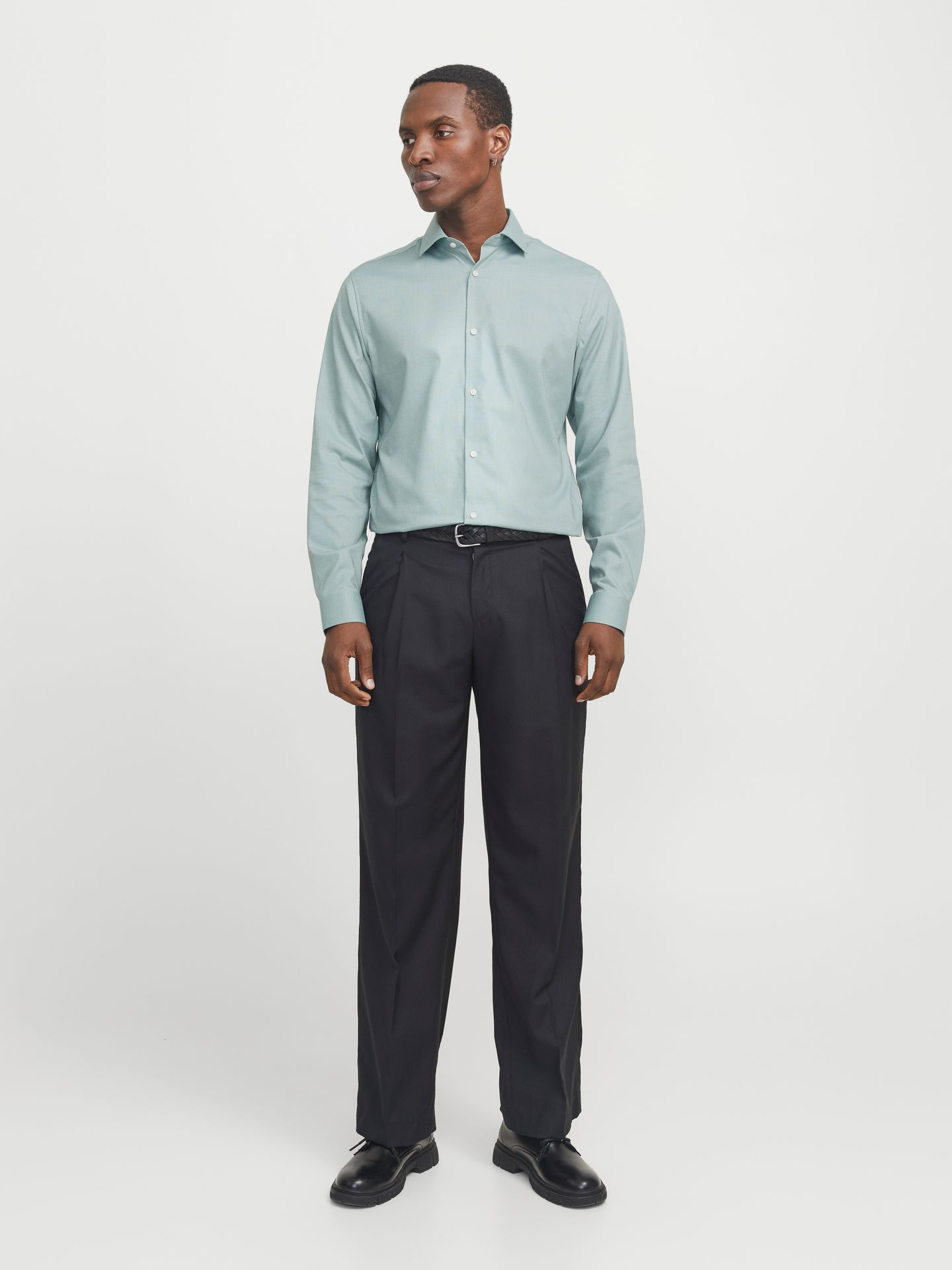 Jack & Jones JPRBLAPARKER SHIRT L/S NOOS Stormy Sea/SLIM FIT 2900152530036