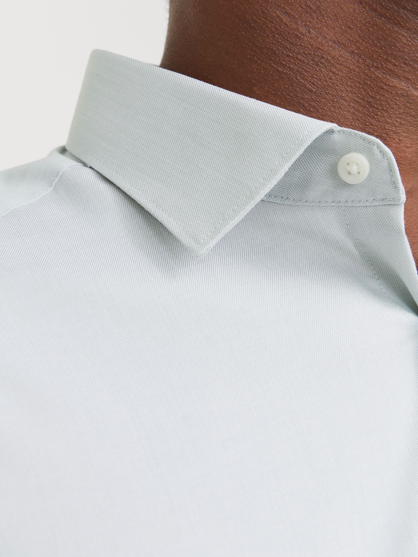 Jack & Jones JPRBLAPARKER SHIRT L/S NOOS Iceberg Green/w. White 2900154314023